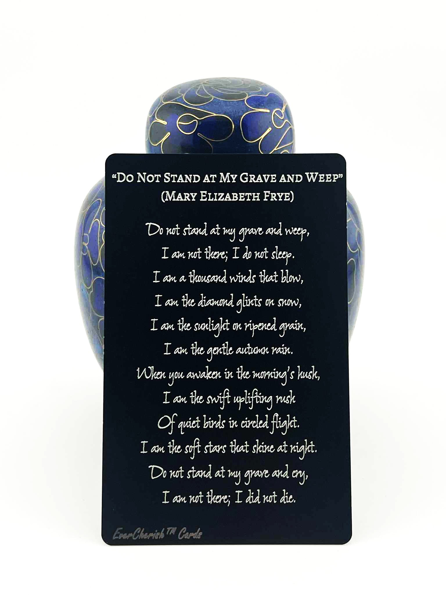 EverCherish™ Memorial Prayer Cards (Back)