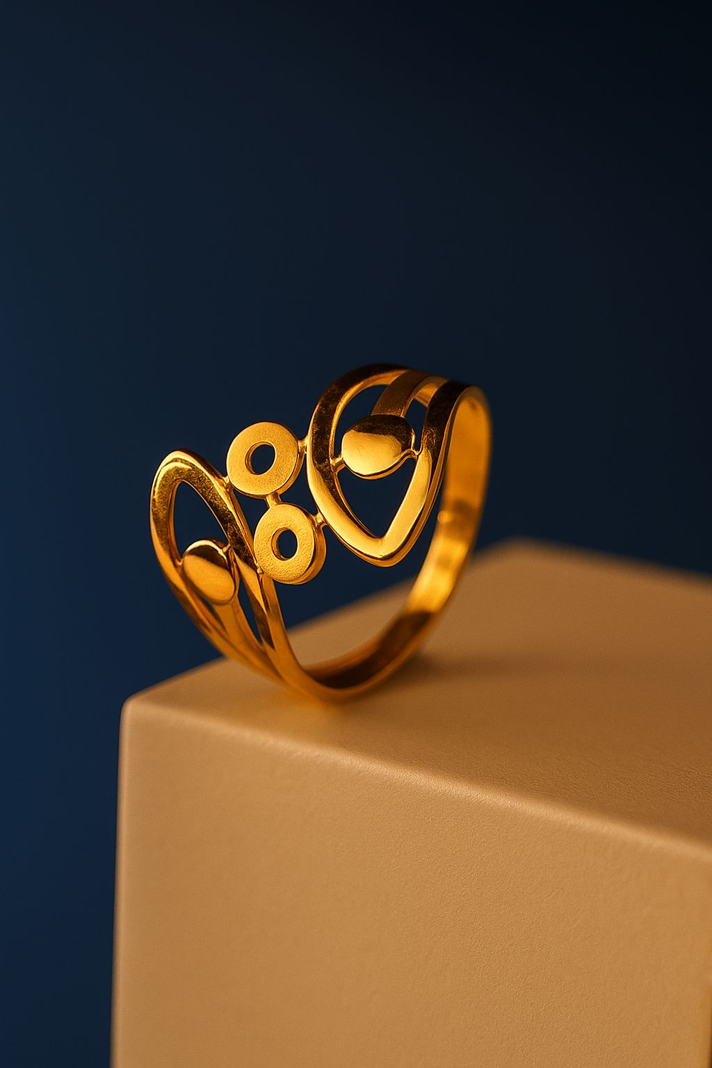 Modern Gold Art Ring
