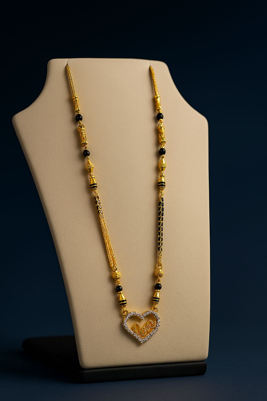 A modern symbol of love in pure 22K gold.