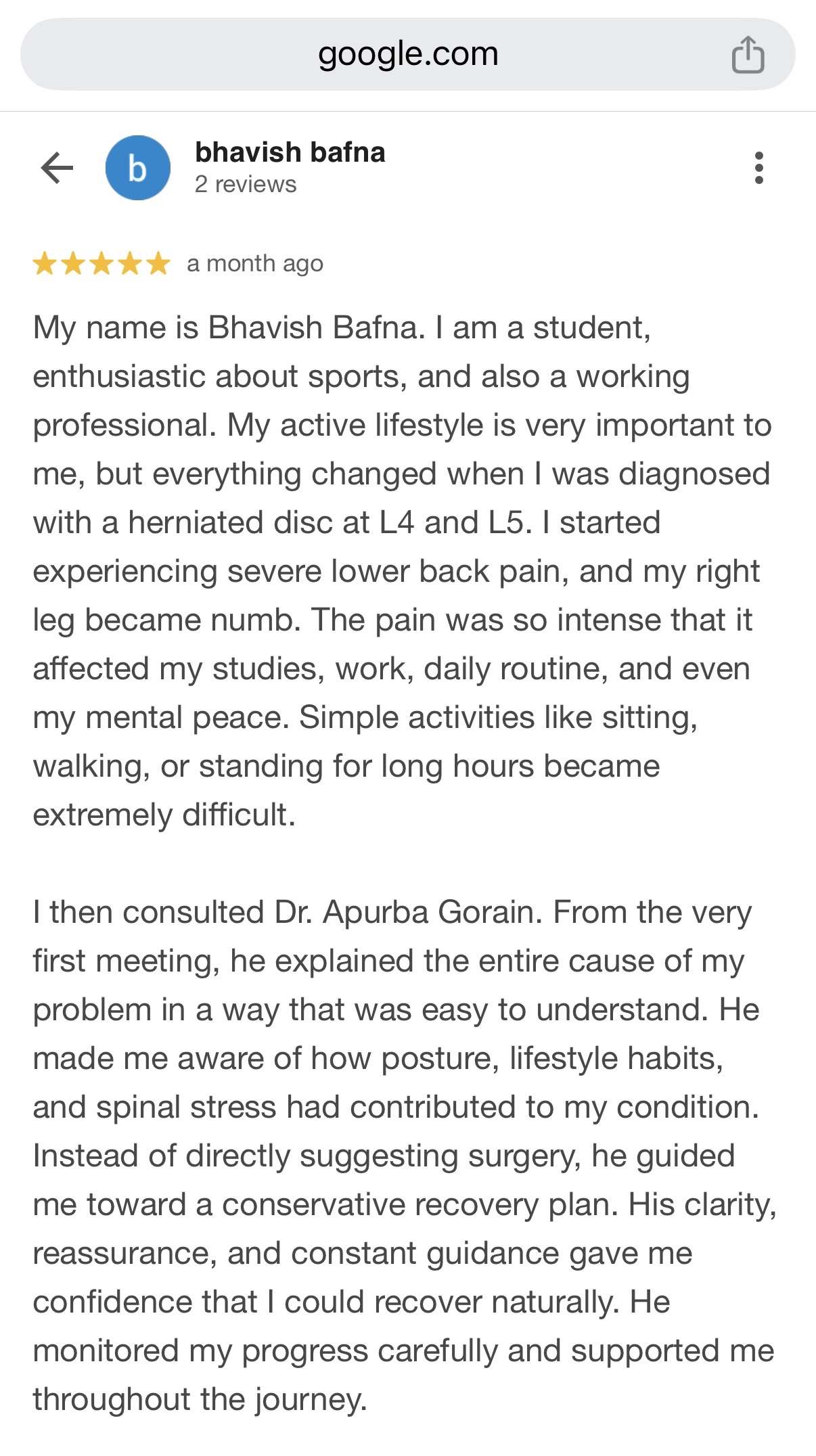 Dr Apurba Gorain-Best spine surgeon in kolkata 's image