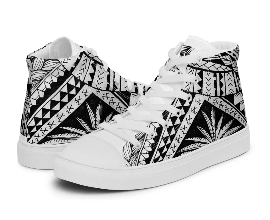 Men’s high top canvas shoes