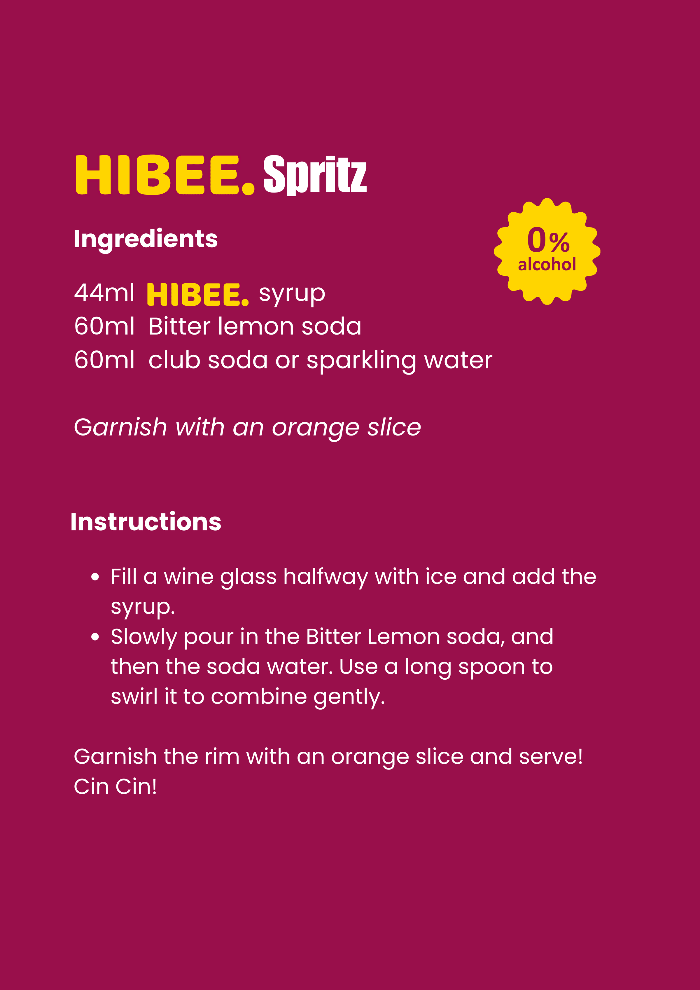 HIBEE SPRITZ