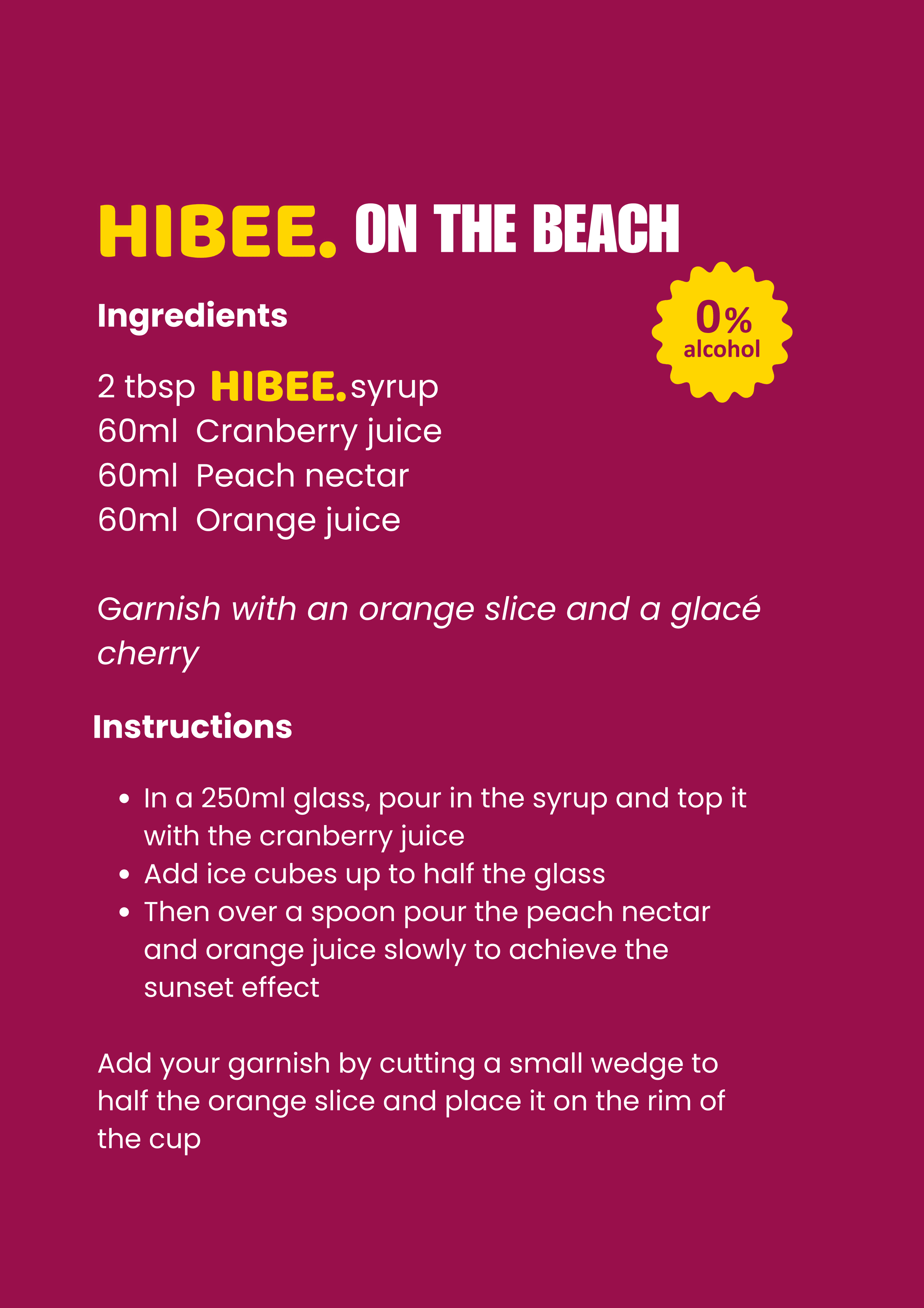 HIBEE ON THE BEACH