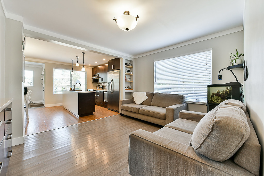 Living with Custom Built-ins and new hardwood installed