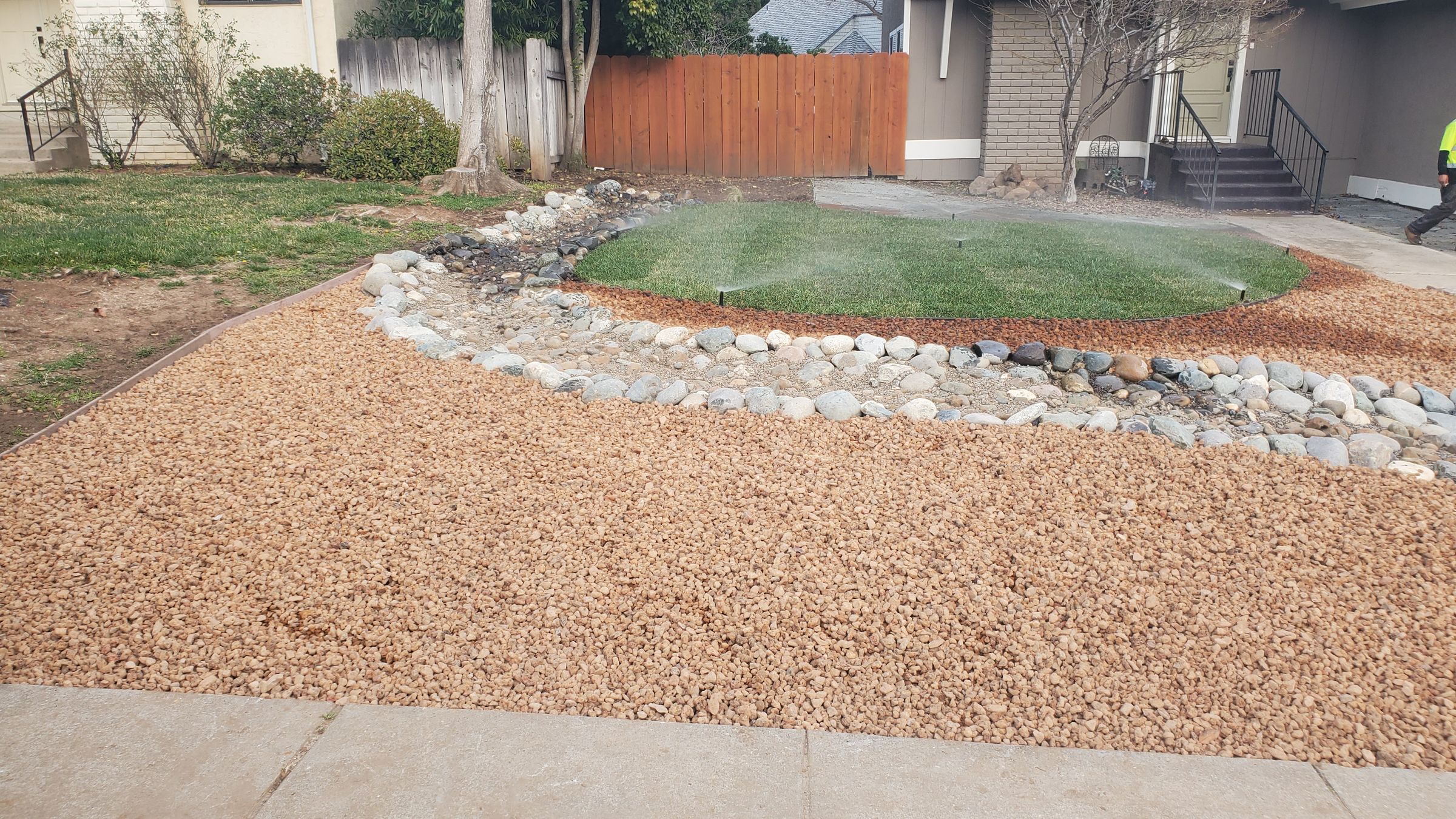 Artificial turf install