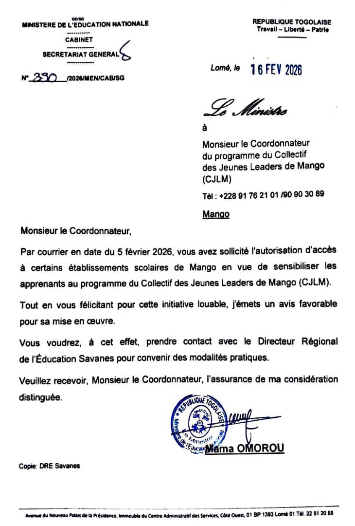 Collective of Young Leaders in Togo's image