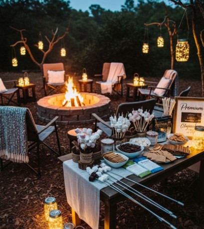 Bonfire Snack Table