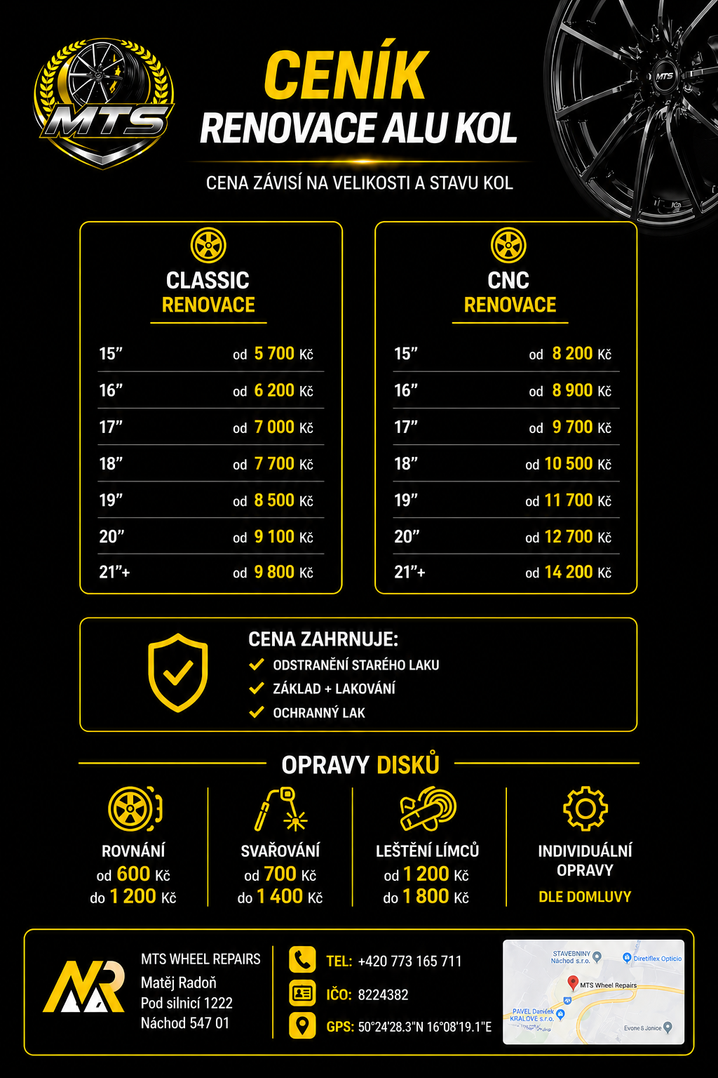 Renovace alu kol MTS | Autoservis Náchod's image