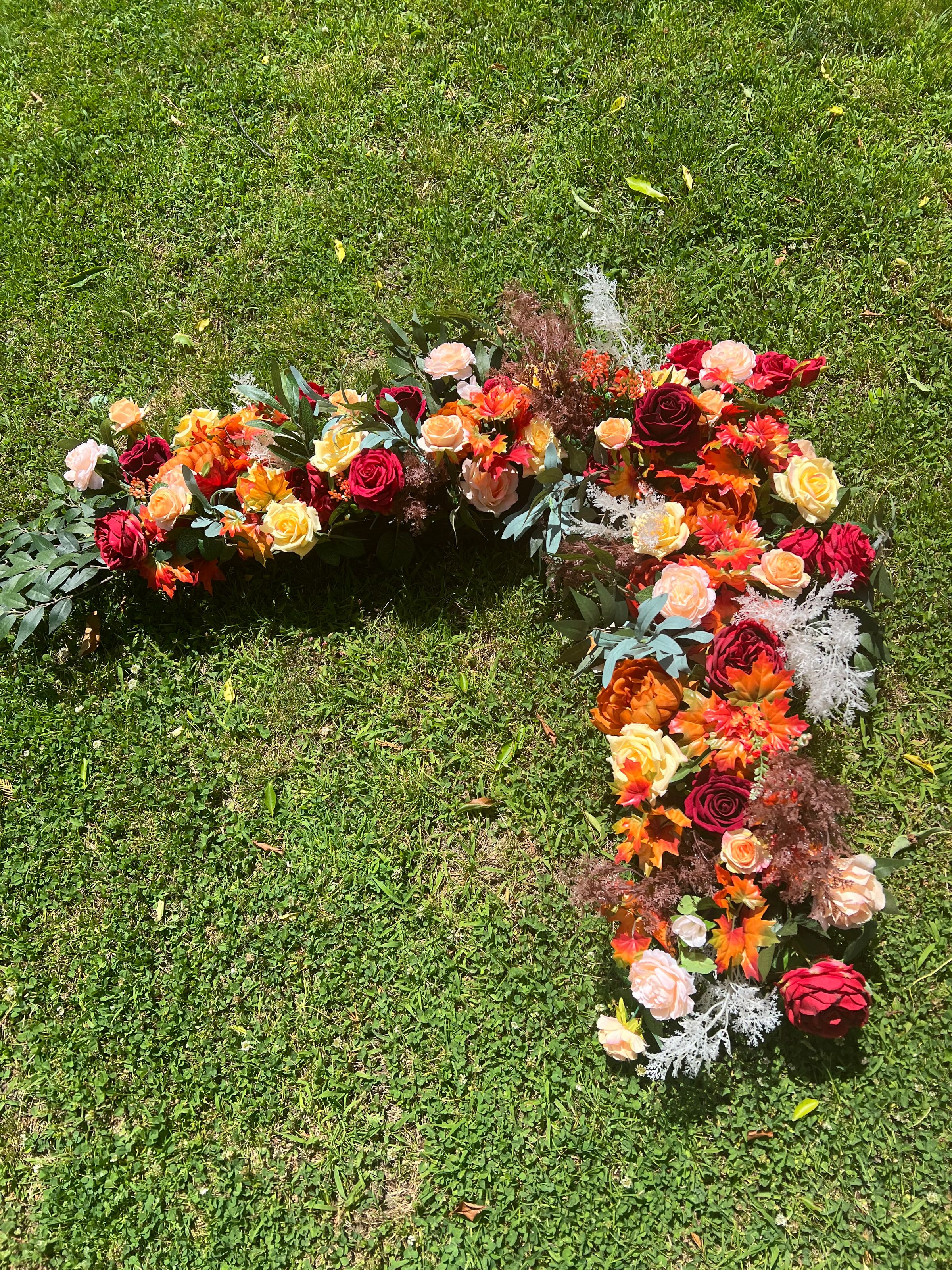 # 5 Floral for arch. Our Beautiful Fall slower arrangement to compliment the foliage of the season.