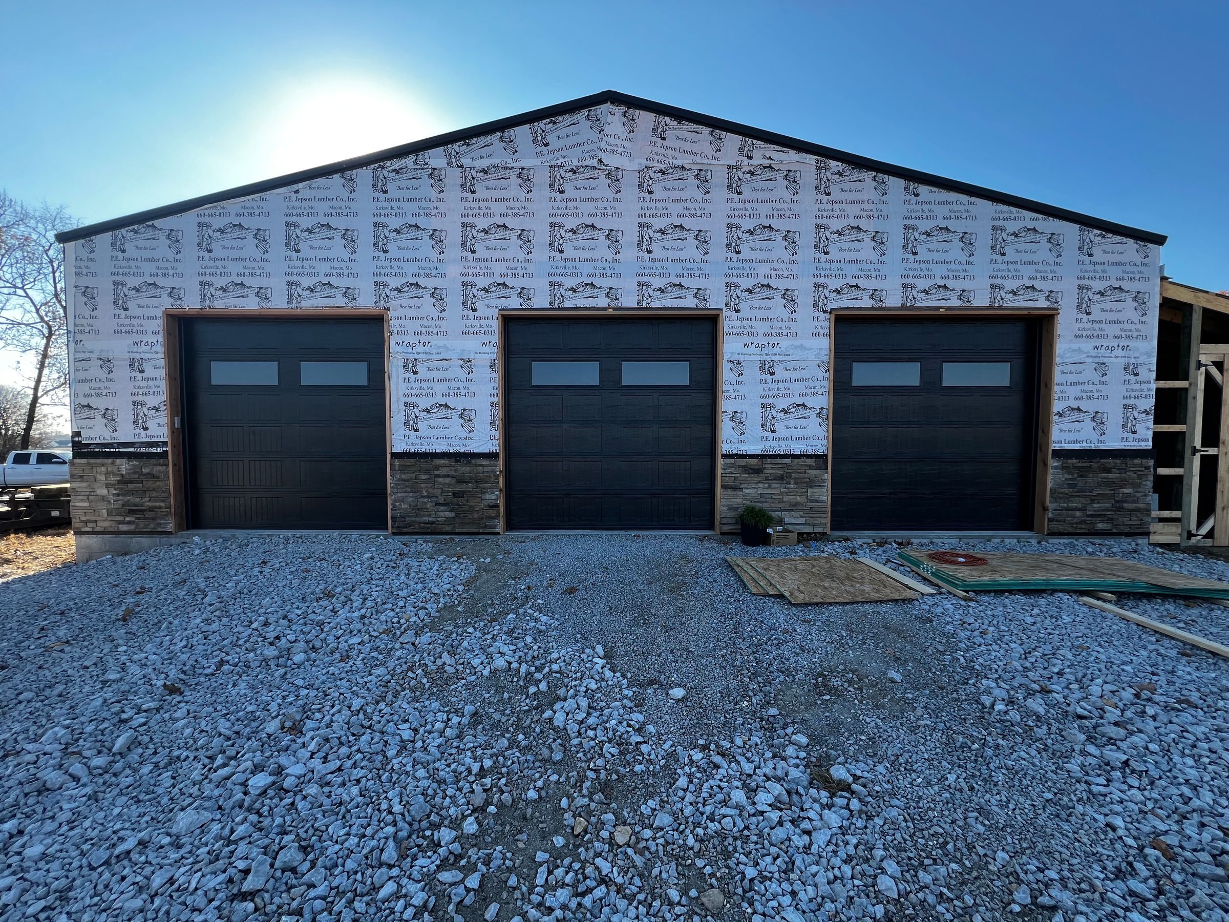 3 10x10 BLK CS INS Garage Doors