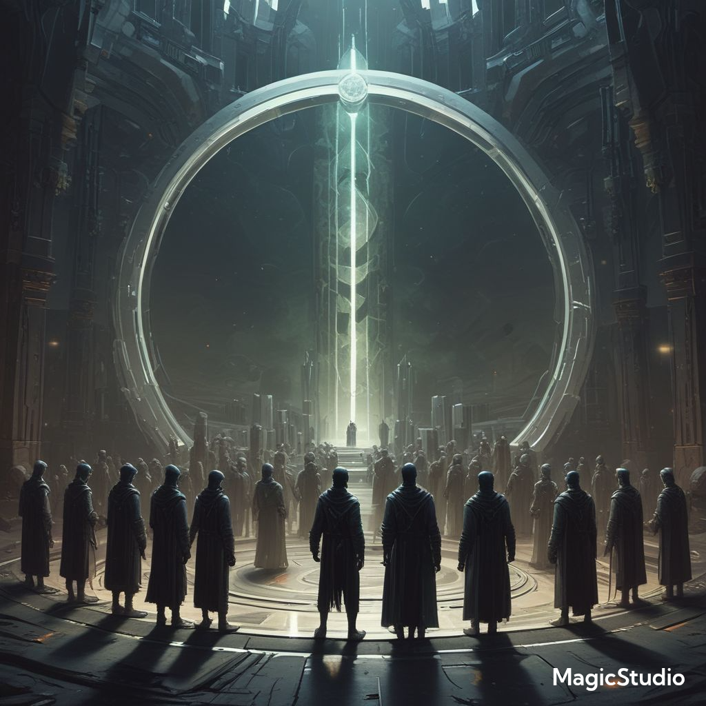  Inner Circle: The Inner Circle are beings who accept Deathshadows rule. As faithful servants they hide the truth from the masses of the galaxy to keep people in control, and to keep people from knowing the truth about their true Creator. There is a deep testing of rituals and dedication ceremonies that have to be passed before becoming an actual member of the Inner Circle.     Revelation 13:4 