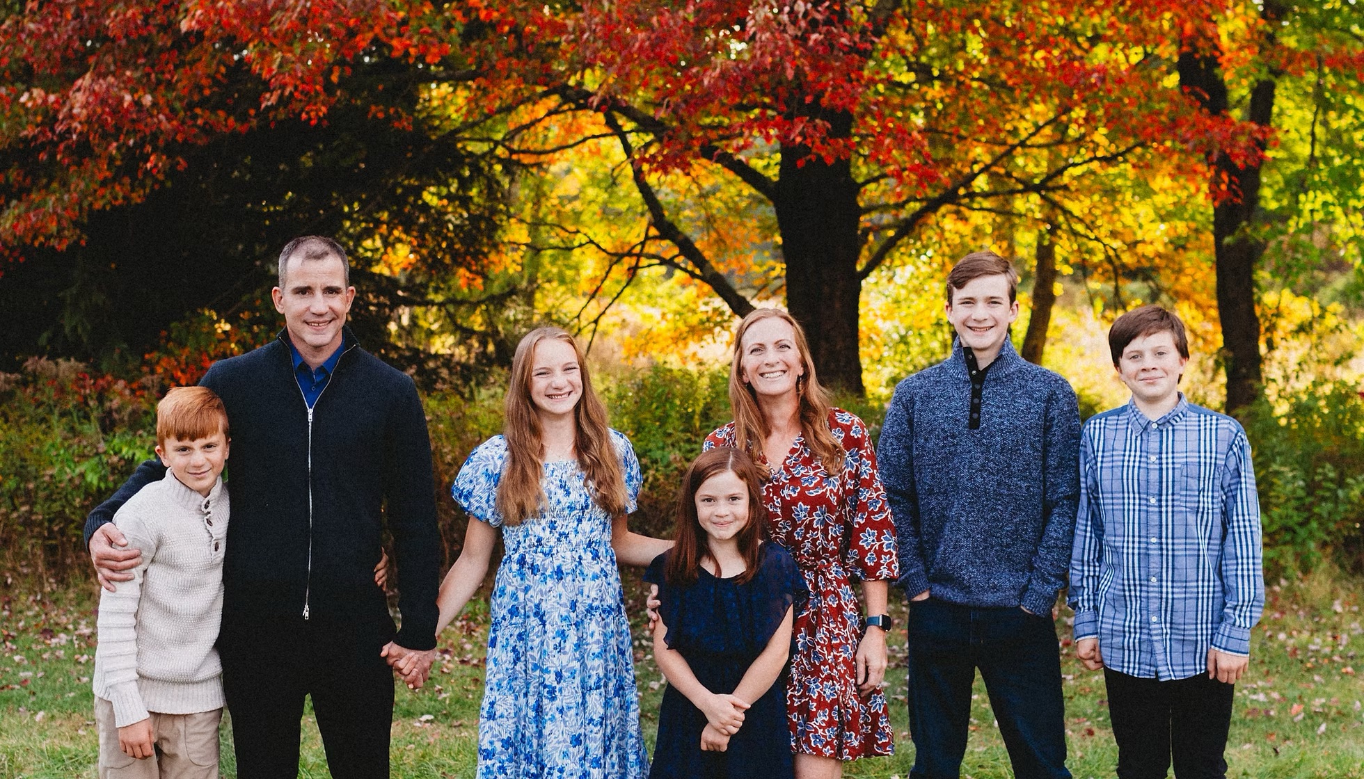 Jessica Mills with her Husband and Children