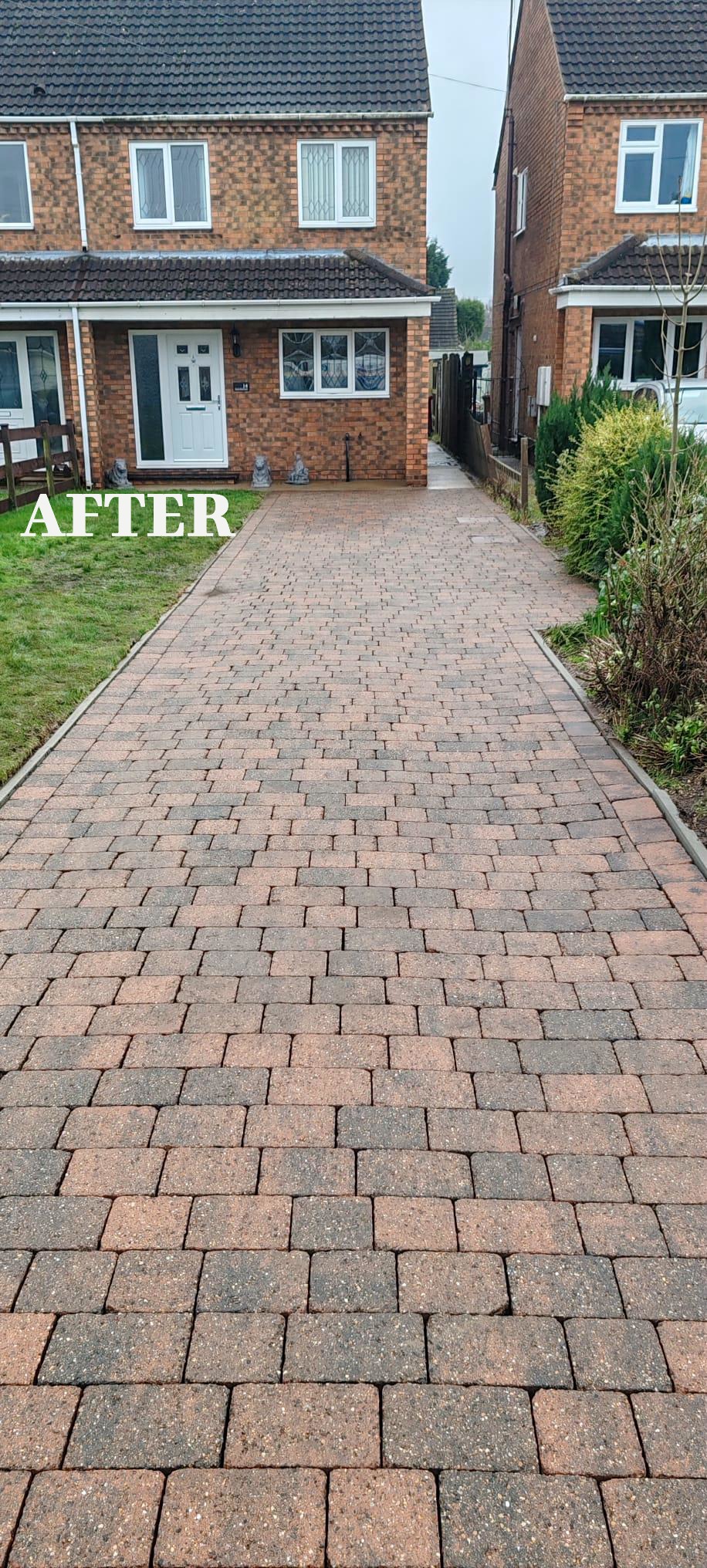 Driveway after