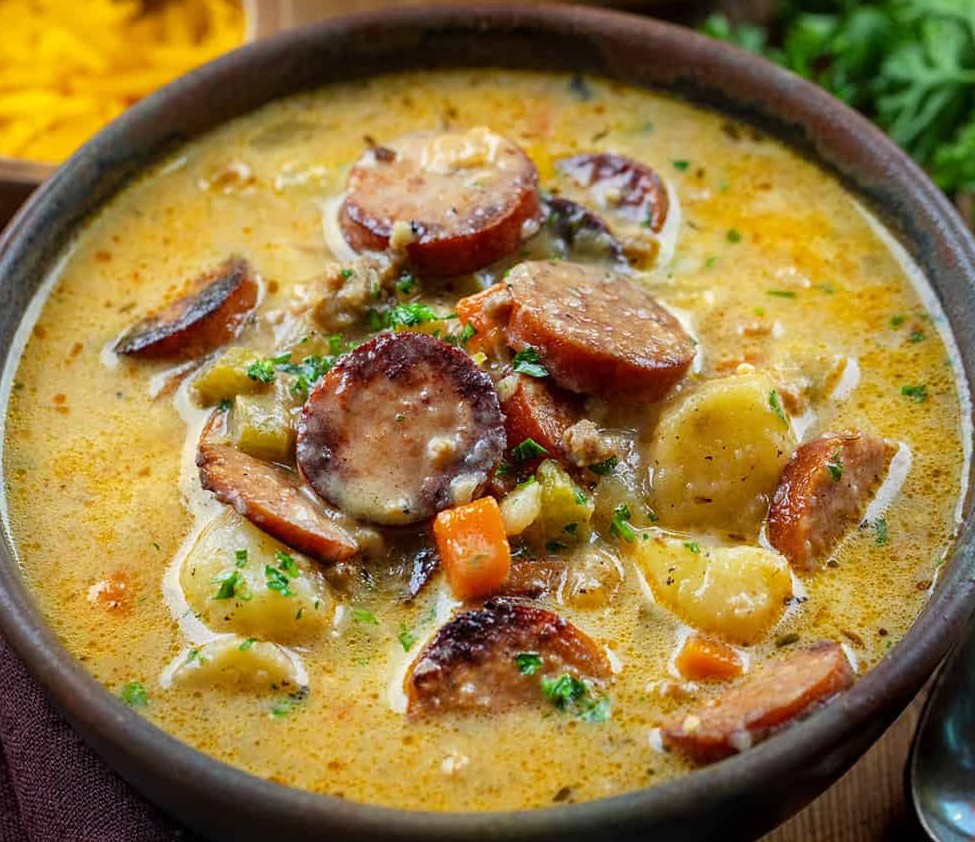 Cajun Sausage & Potato Soup ($15 per 32oz)