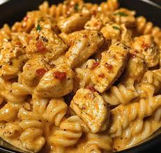 Creamy Cajun Chicken Rotini Pasta