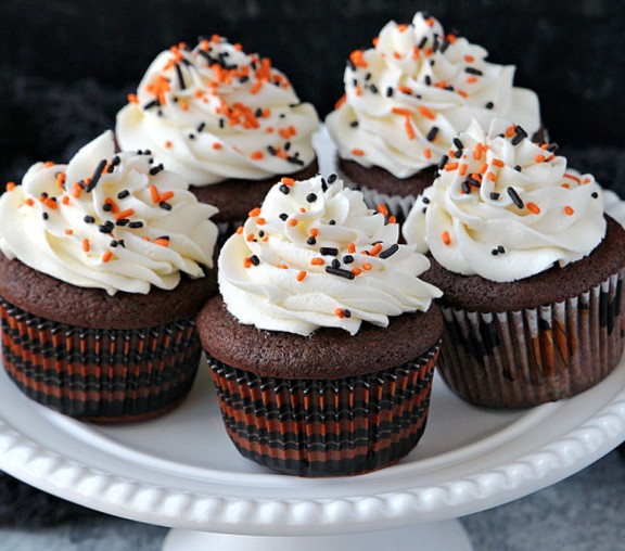 Chocolate Cupcakes with Whipped Vanilla Frosting ($3 each)