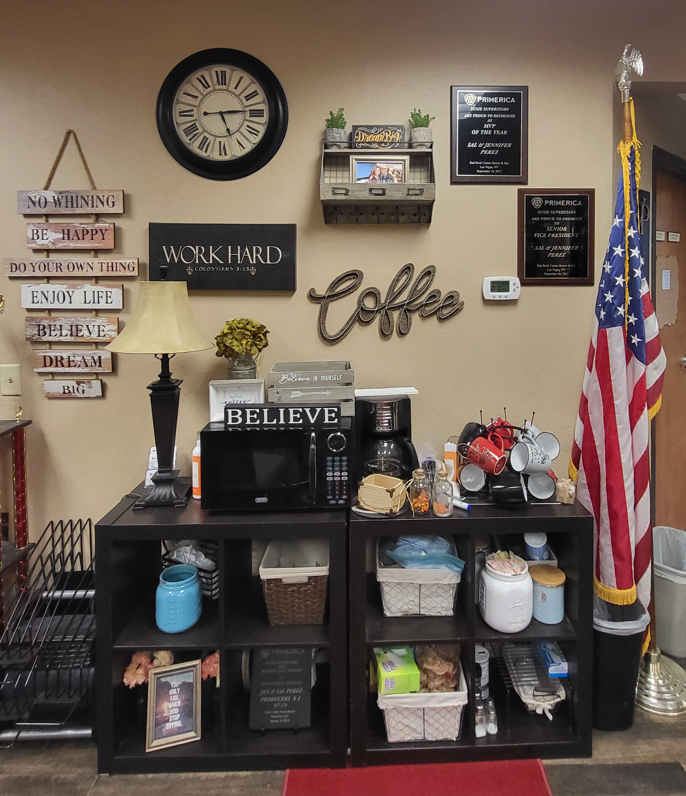 Coffee Station Wall