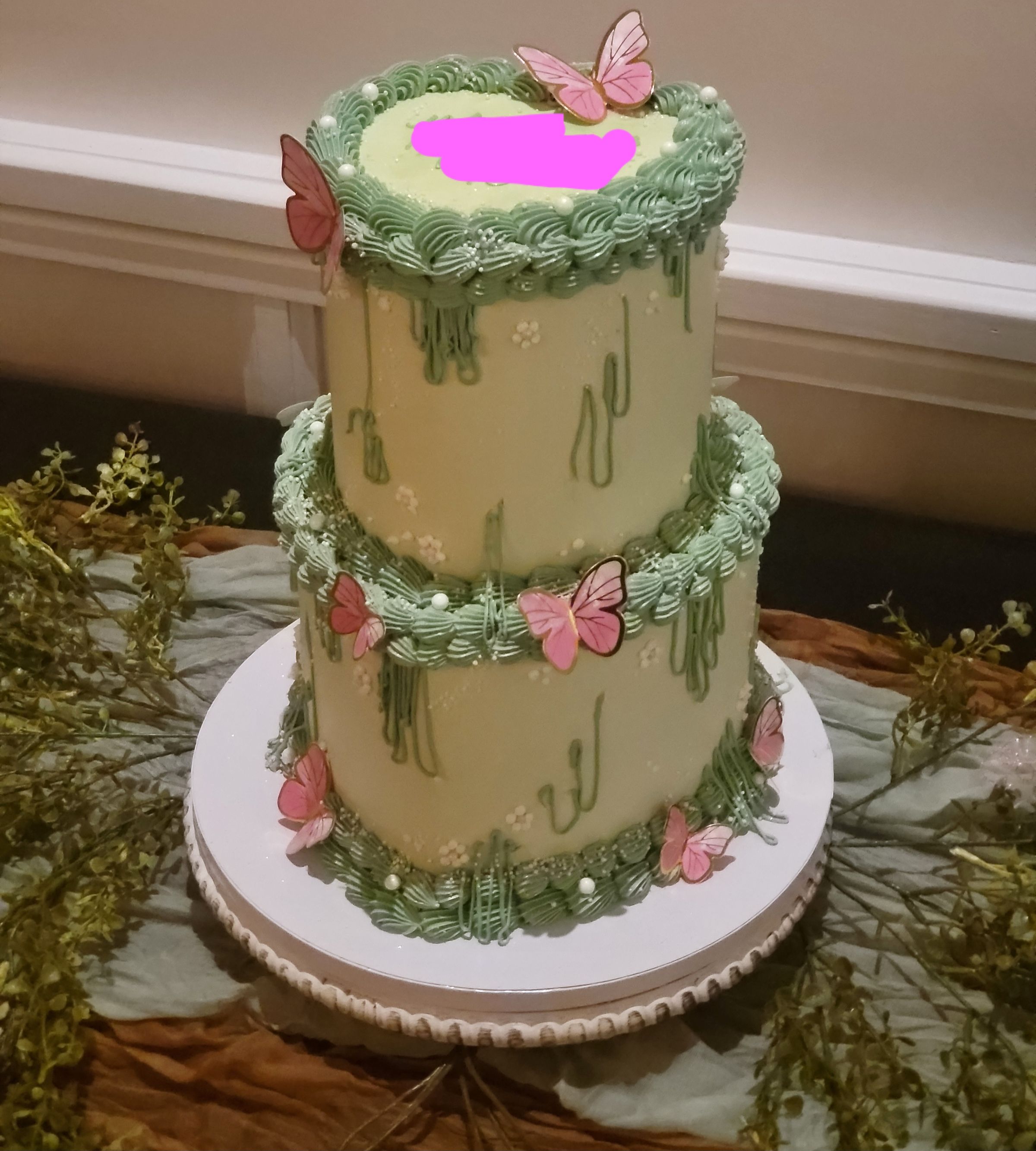 Fairy Garden Cake (Not Made by Me)