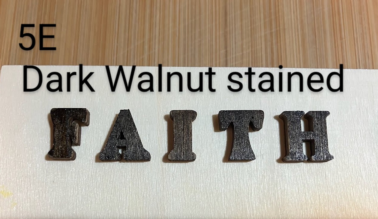 5E Dark Walnut Stained 