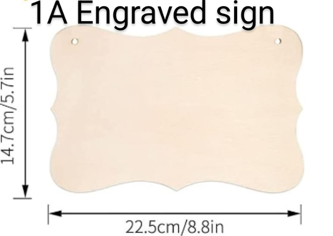 1A Engraved sign