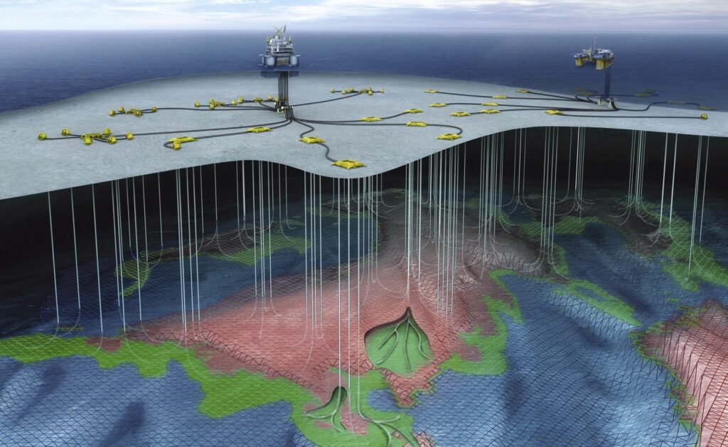 Fram field tied back to Troll C. Illustration: Equinor- https://equinor.industriminne.no/en/world-record-well-on-troll/