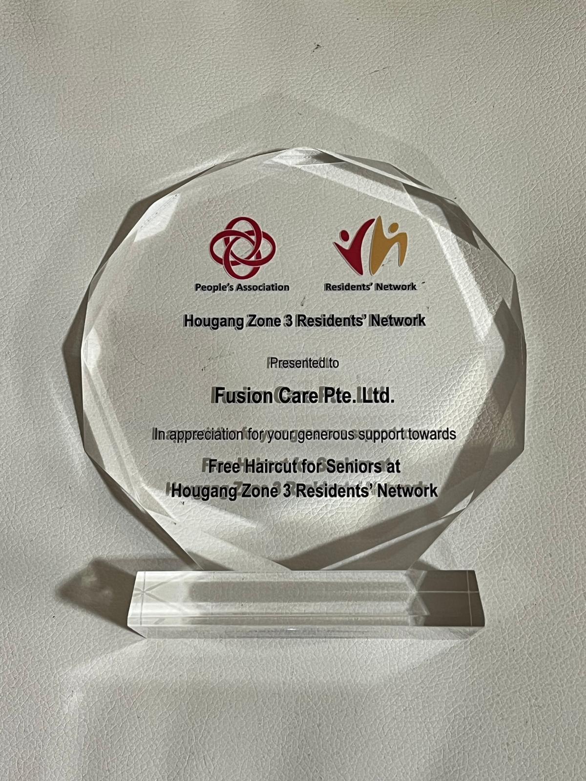 Volunteer Haircut award