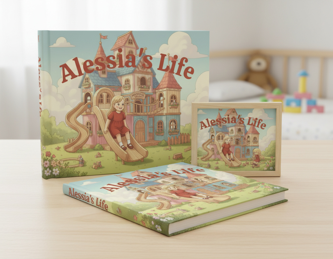 Professional photoshoot, selected and edited images, personalised life book