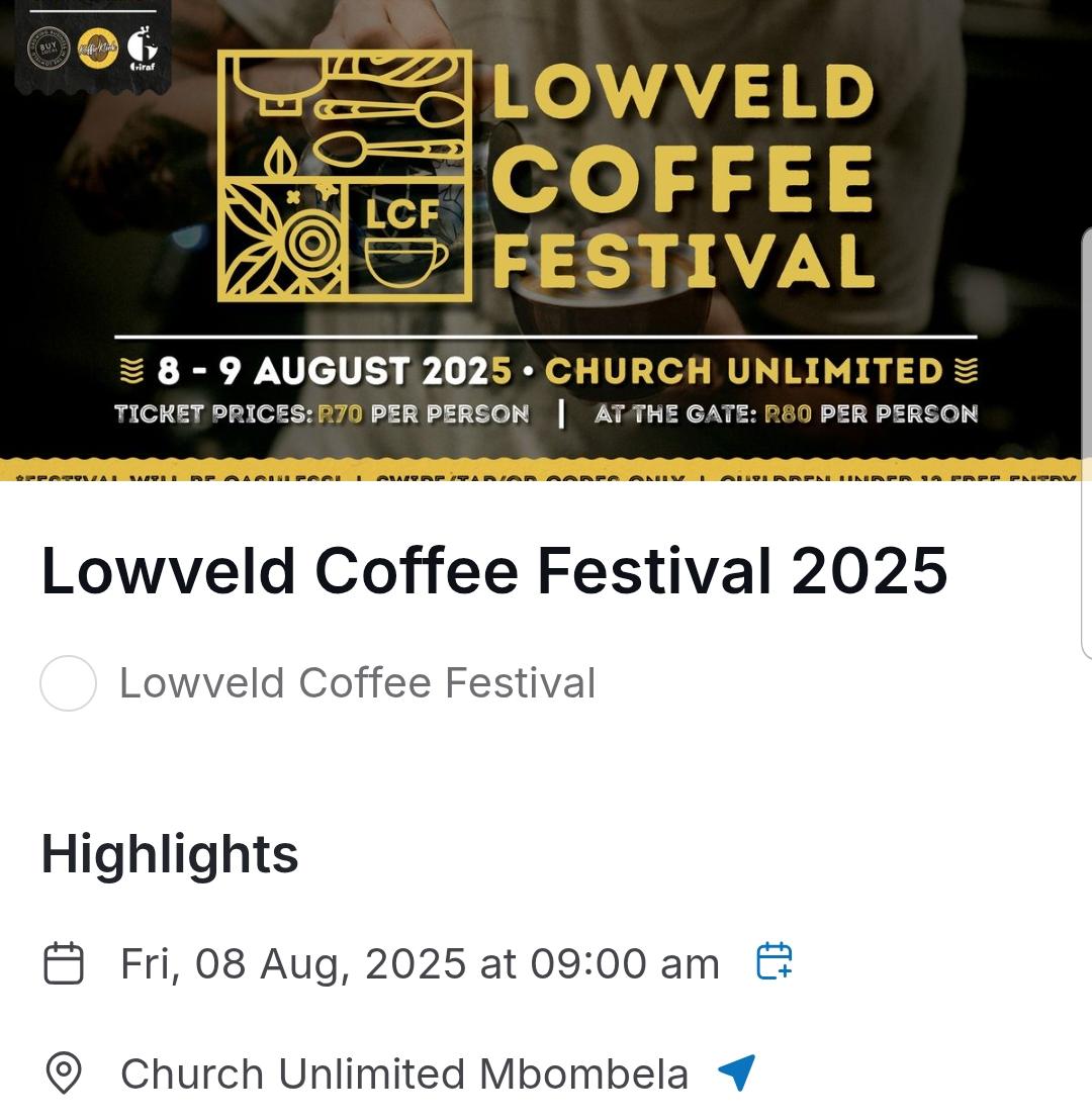 Lowveld Coffee Festival 2025