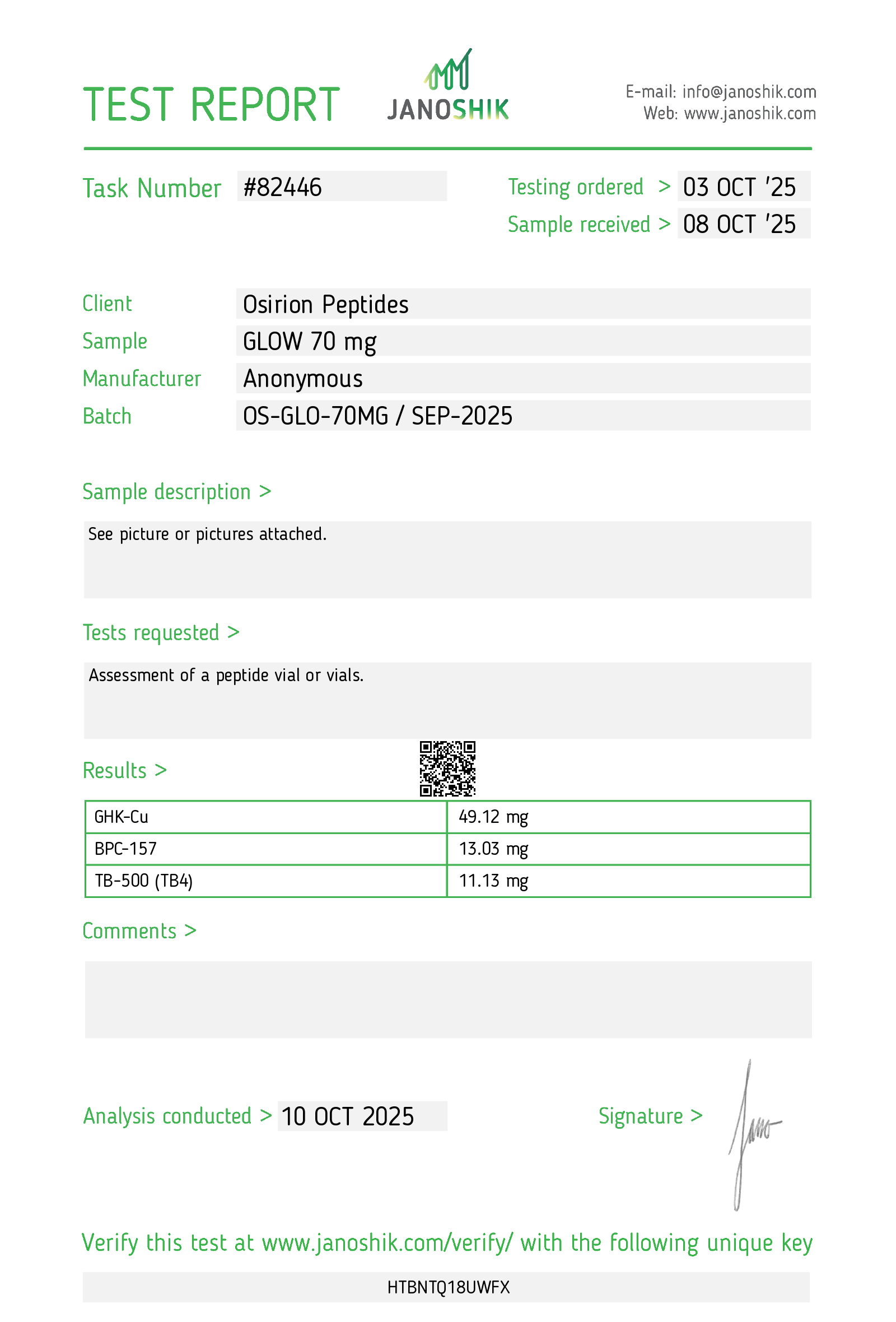 Osirion Peptides | Verified RUO Peptides's image