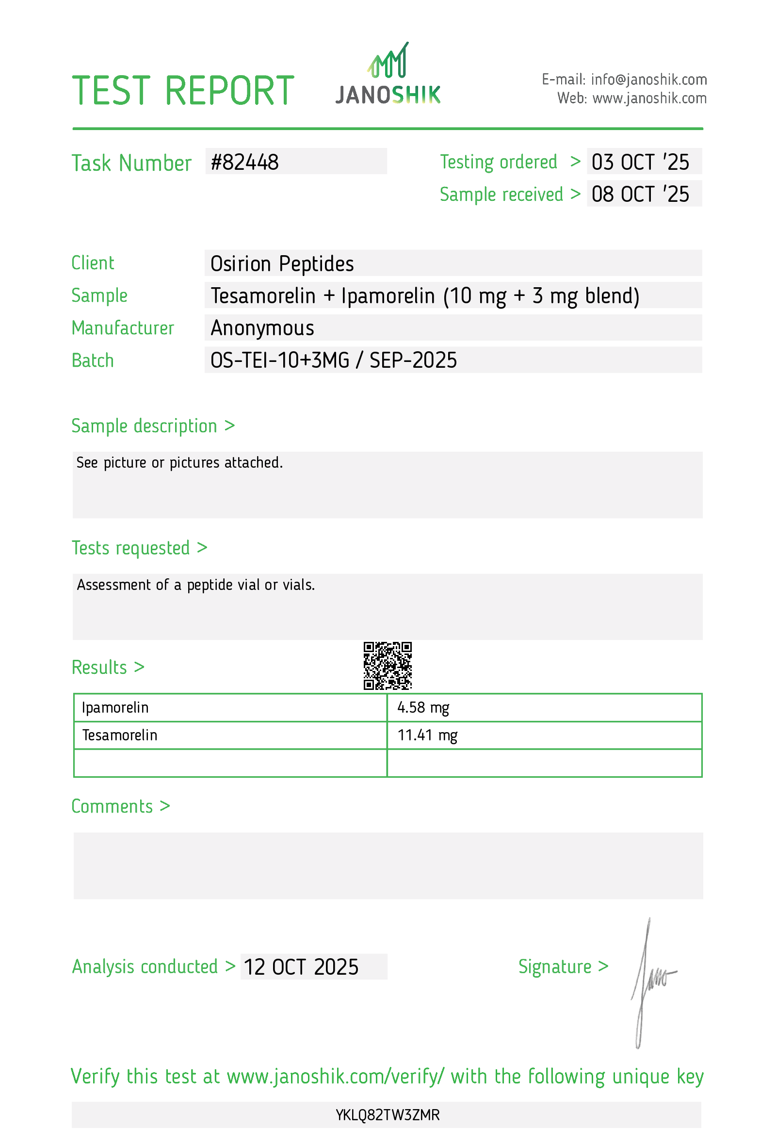 Osirion Peptides | Verified RUO Peptides's image