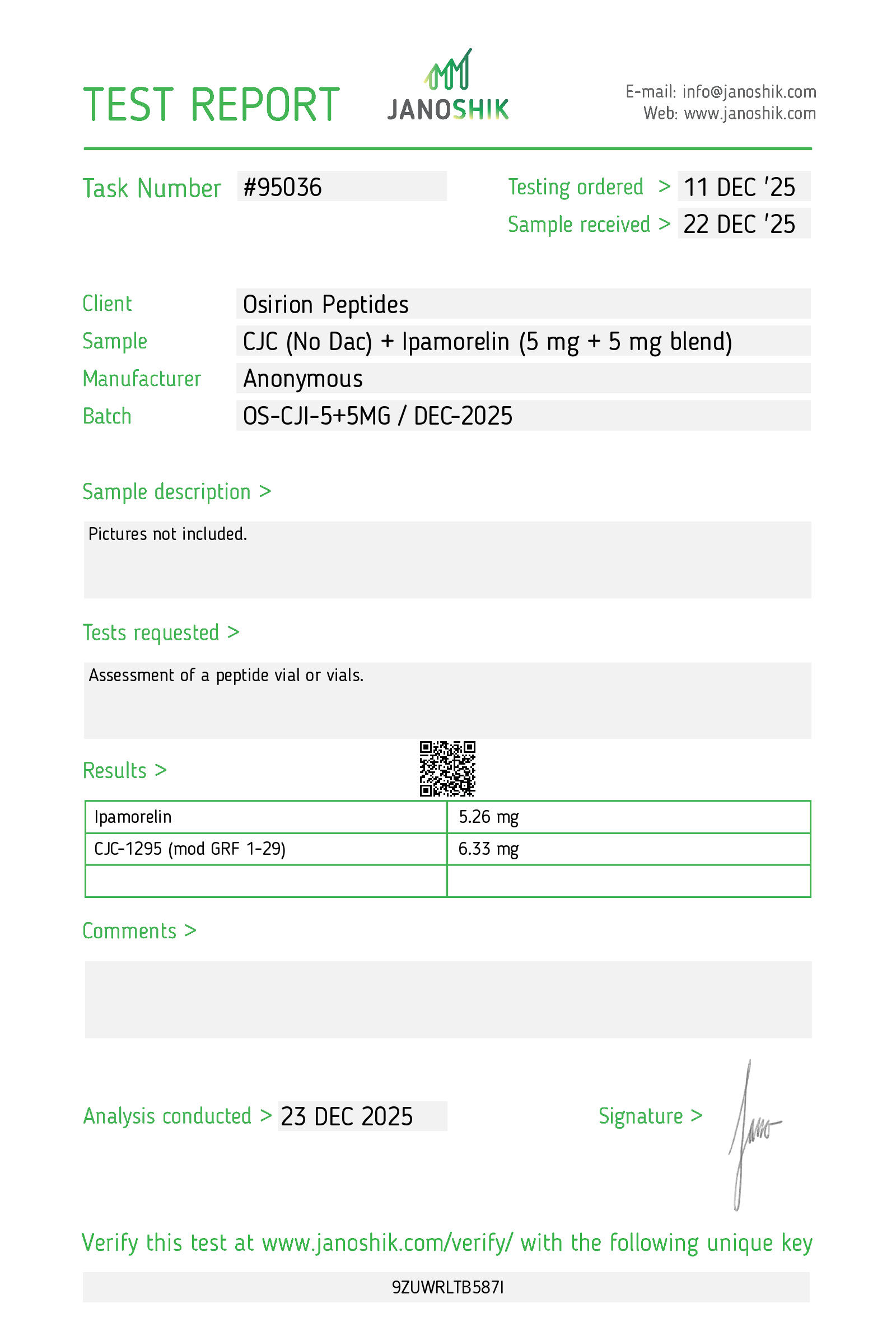 Osirion Peptides | Verified RUO Peptides's image