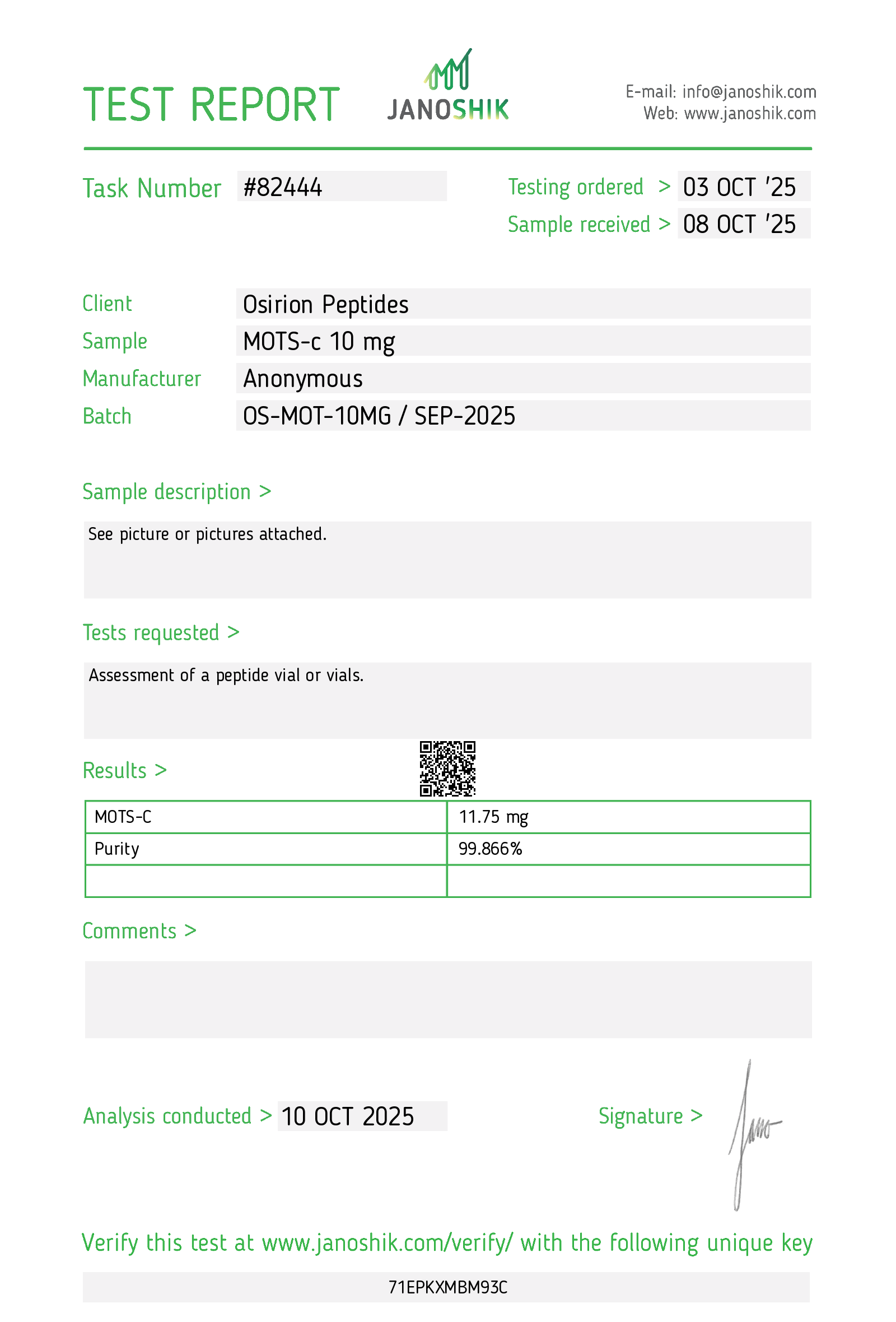 Osirion Peptides | Verified RUO Peptides's image