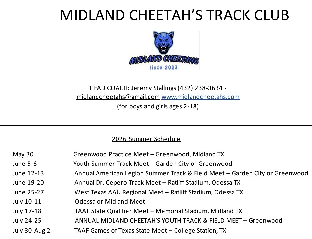 2026 Meet Schedule's image