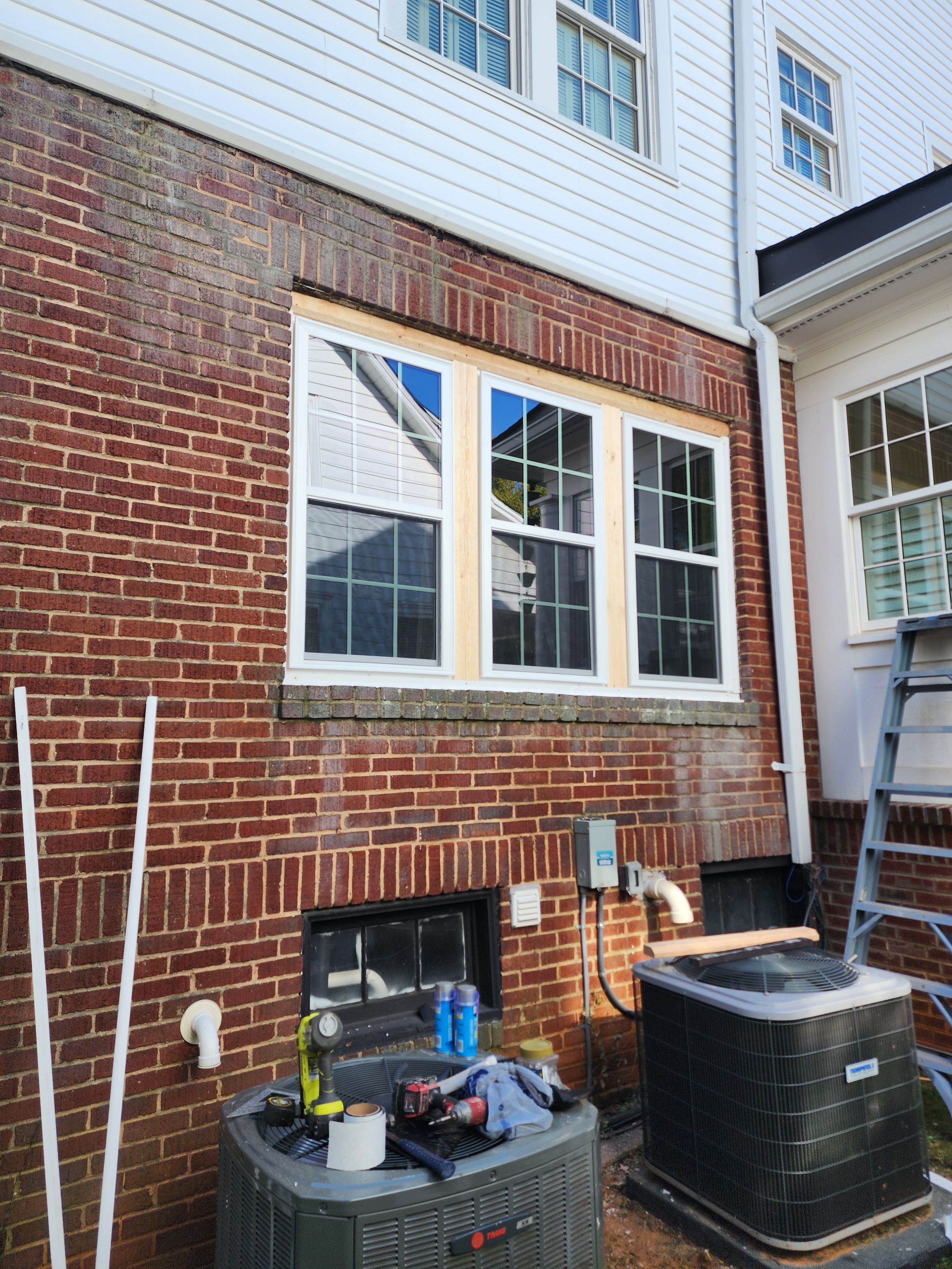 complete demolition and remodeling of windows and walls