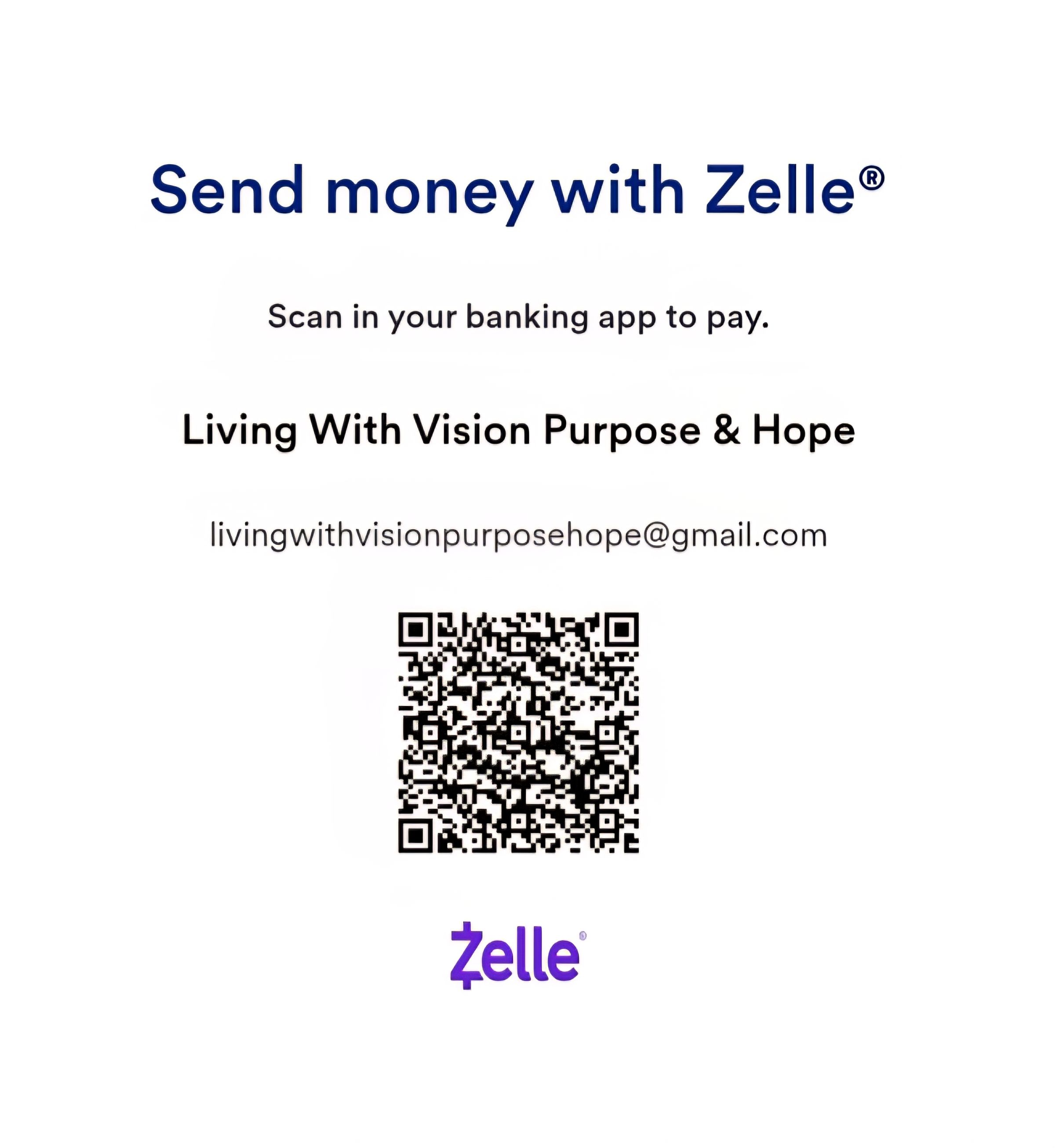 Living with Vision Purpose & Hope's image