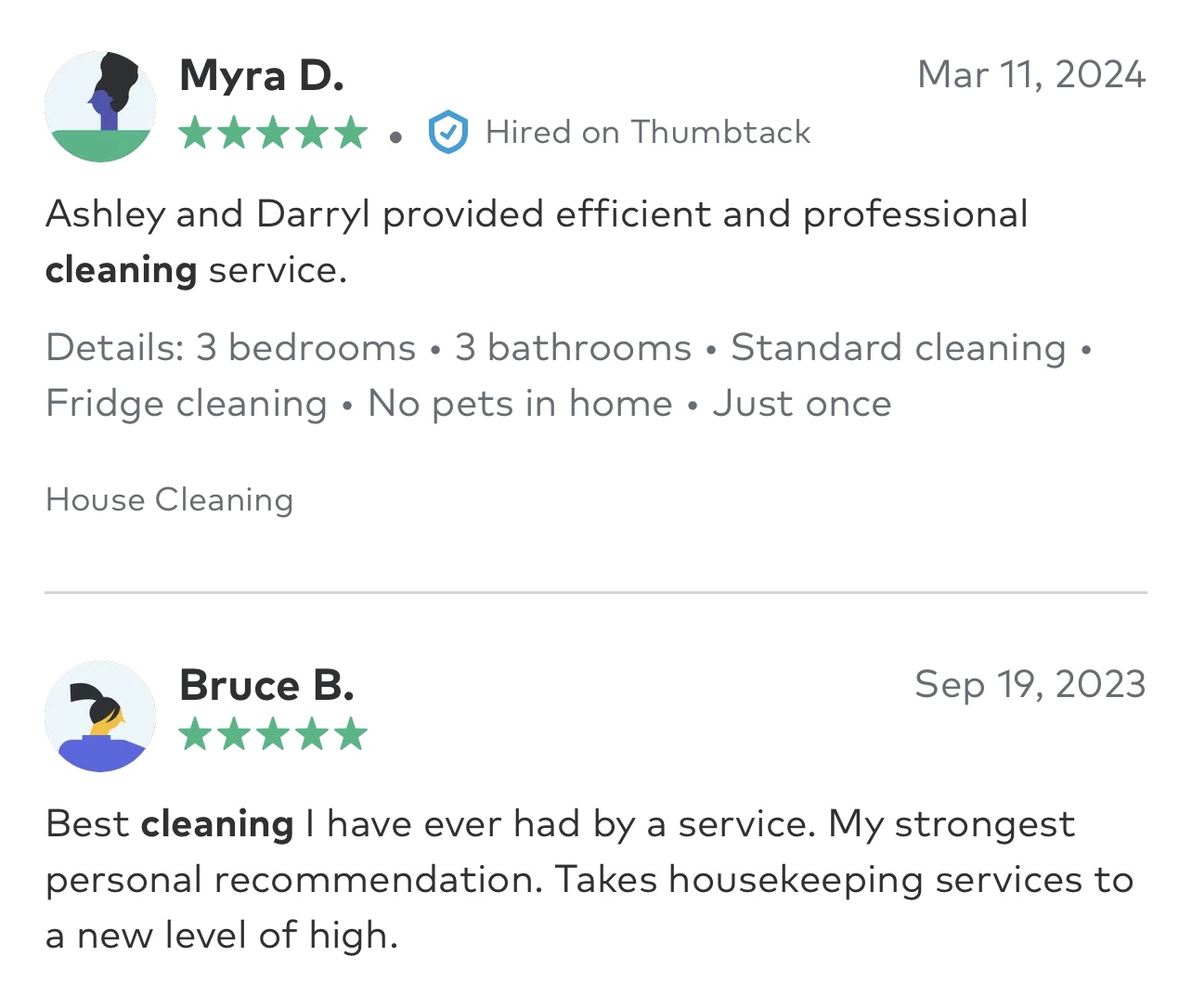 Violet and Rose Housekeeping Services's image