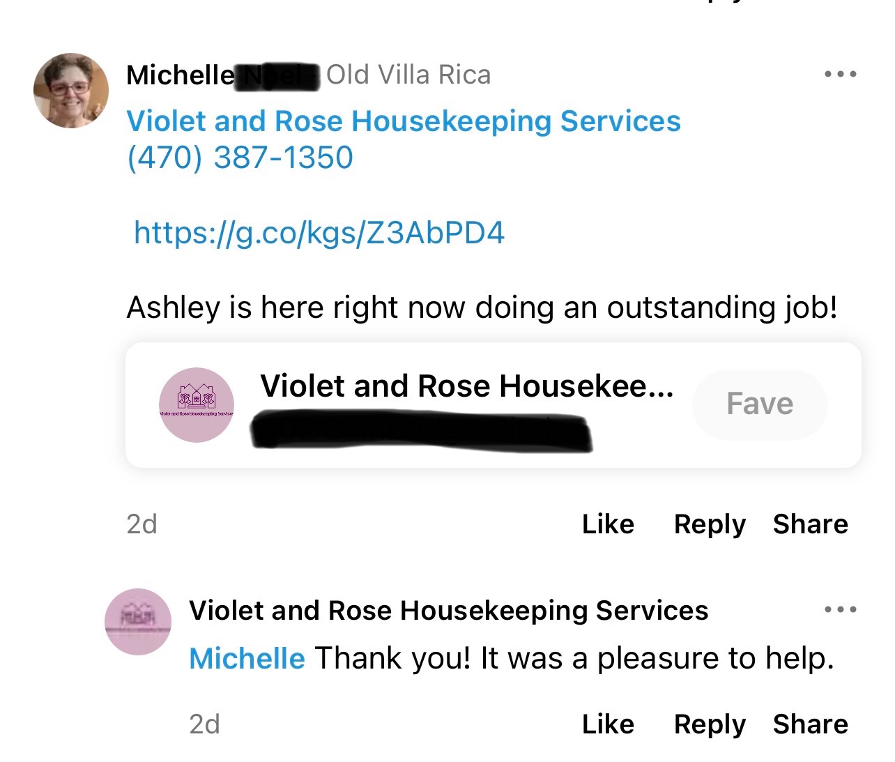 Violet and Rose Housekeeping Services's image