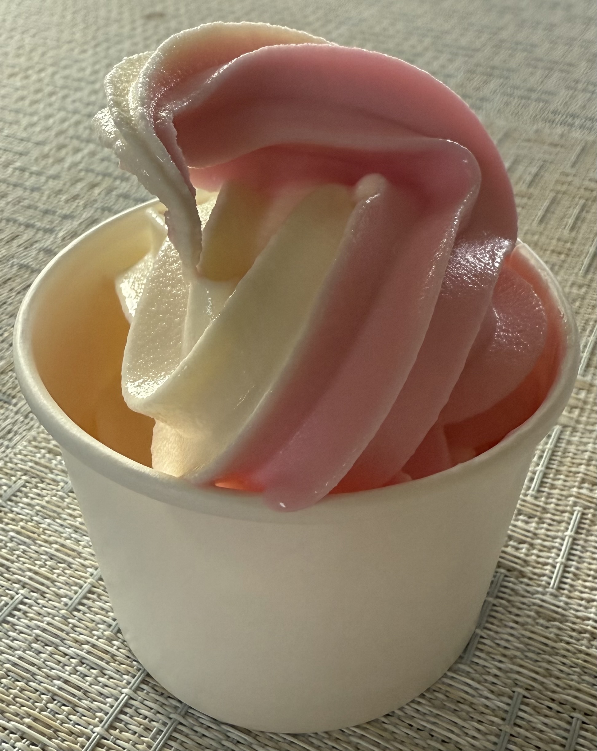 Vanilla Strawberry Dole Swirl