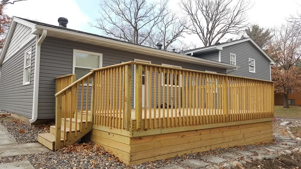 After Siding, Gutters, Windows, Doors & Deck