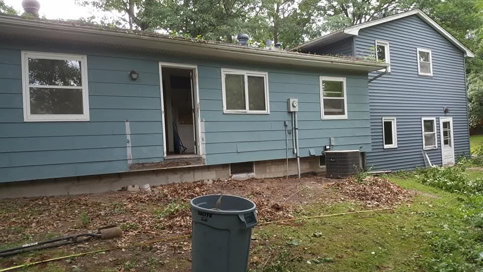 Before Siding, Gutters, Windows, Doors & Deck