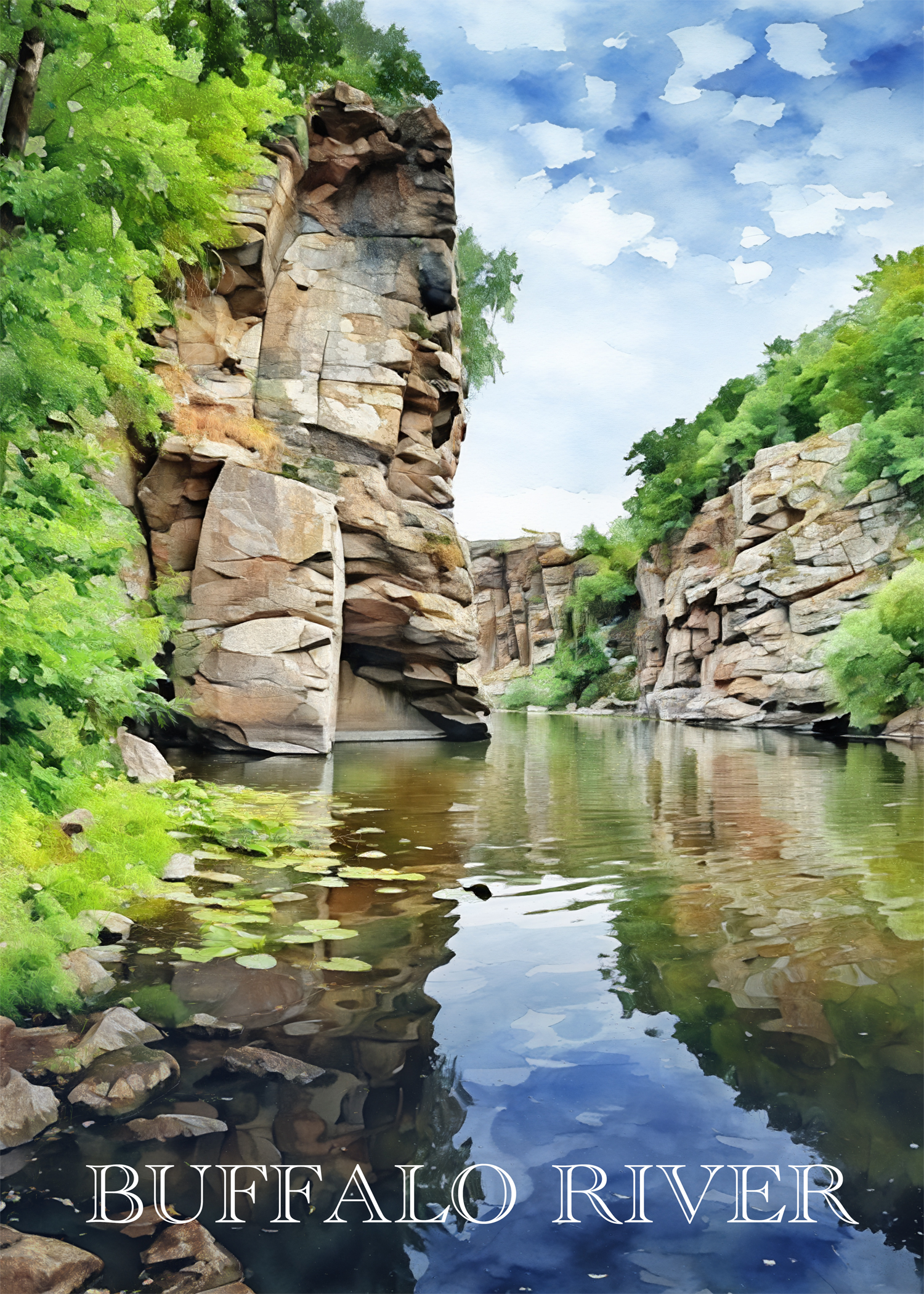 Buffalo River Poster by Janeen Schissler
