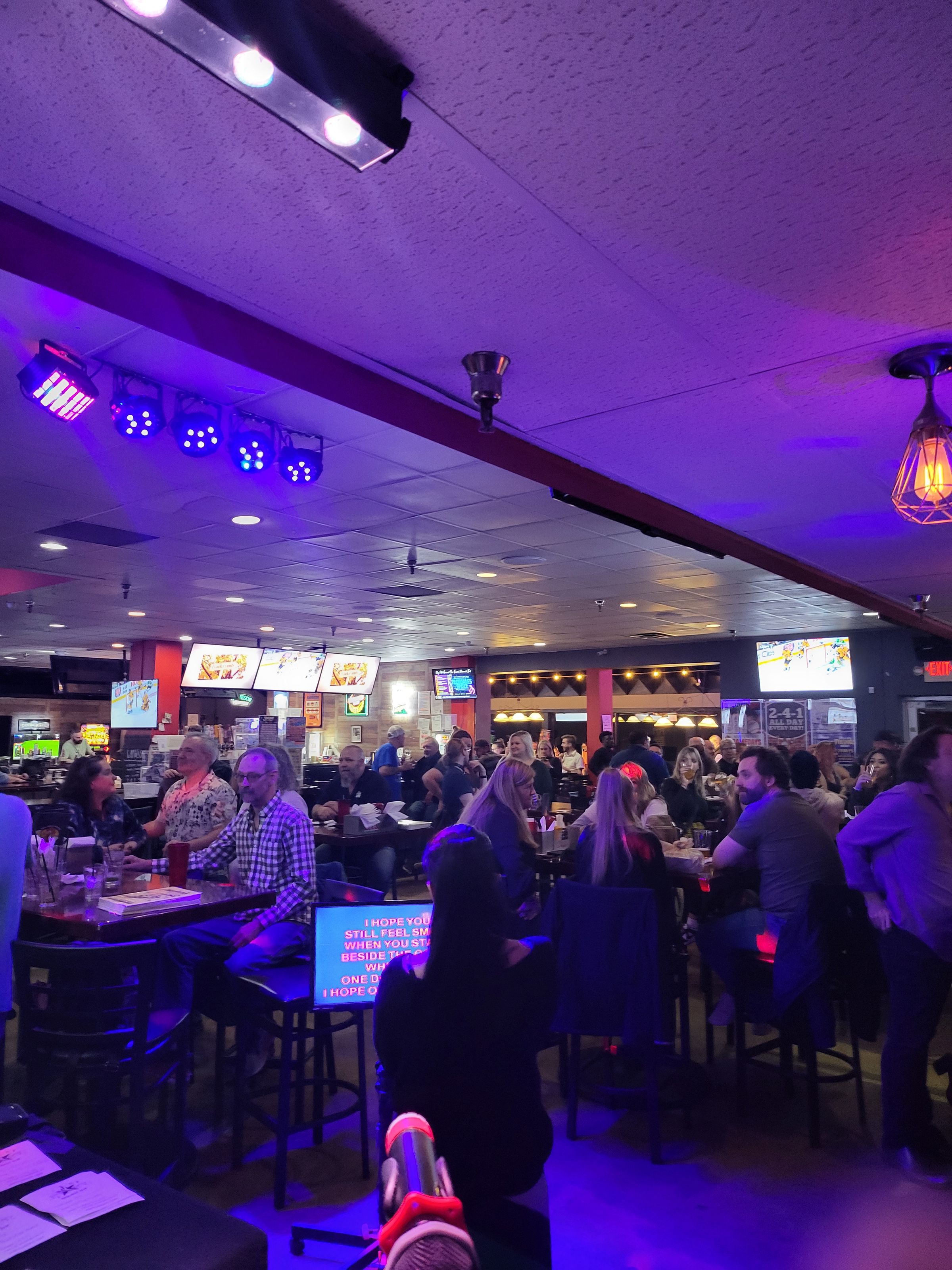 Karaoke draws a crowd!