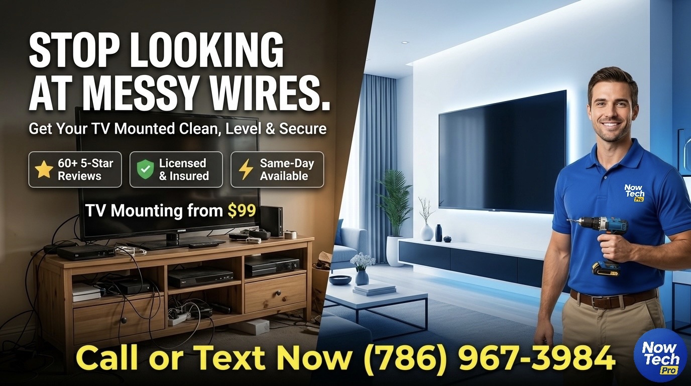 TV Mounting Service & TV wall mount installation in Homestead FL