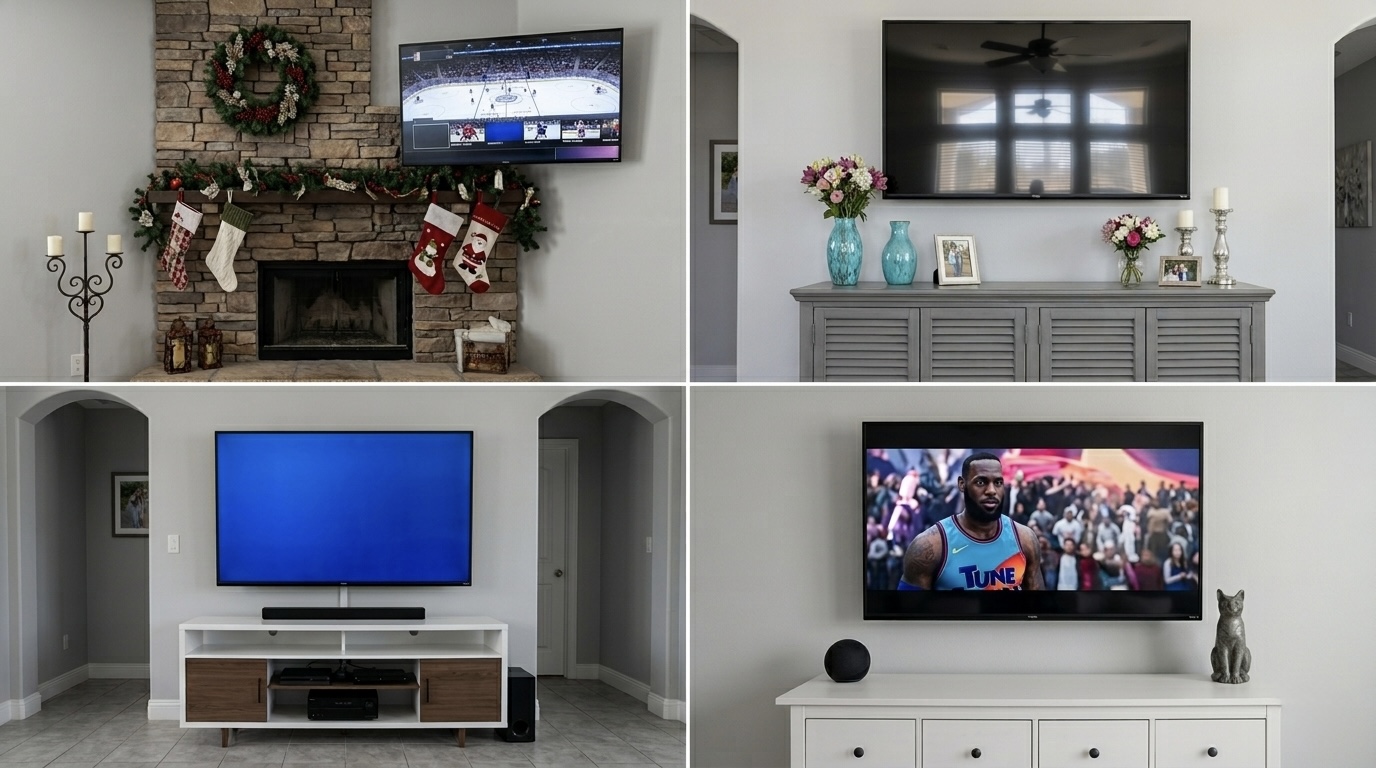 TV mounting service in Homestead FL by NowTech Pro.