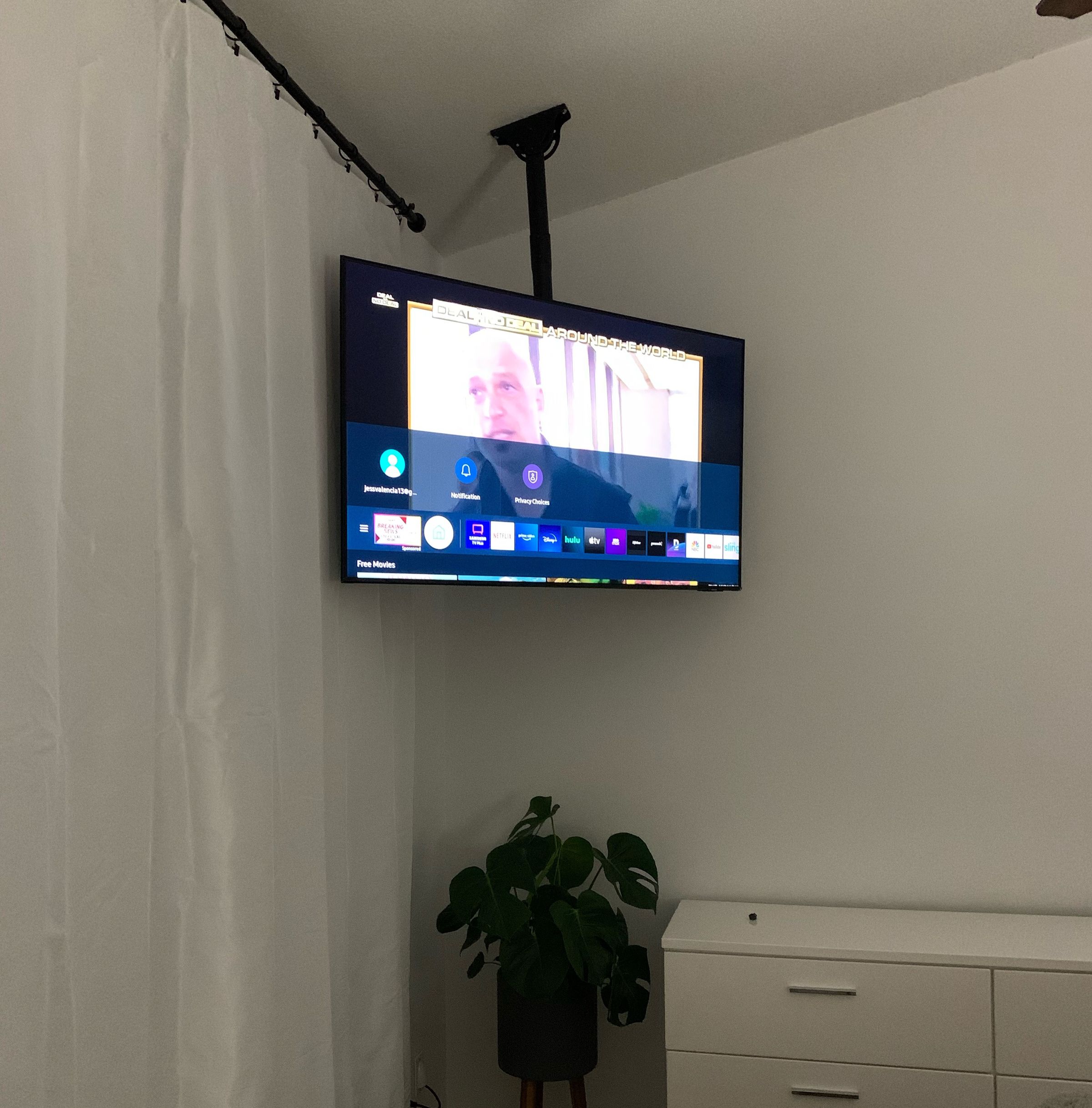 Ceiling mounted TV in  Kendall