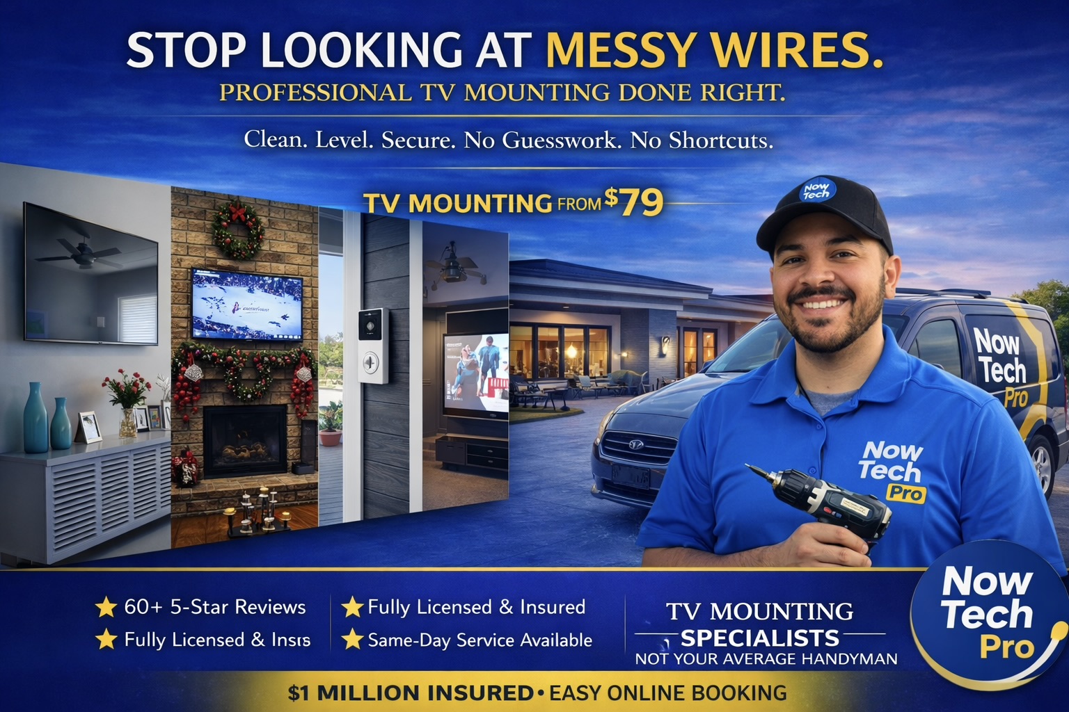 TV Mounting Service & TV wall mount installation in Homestead FL