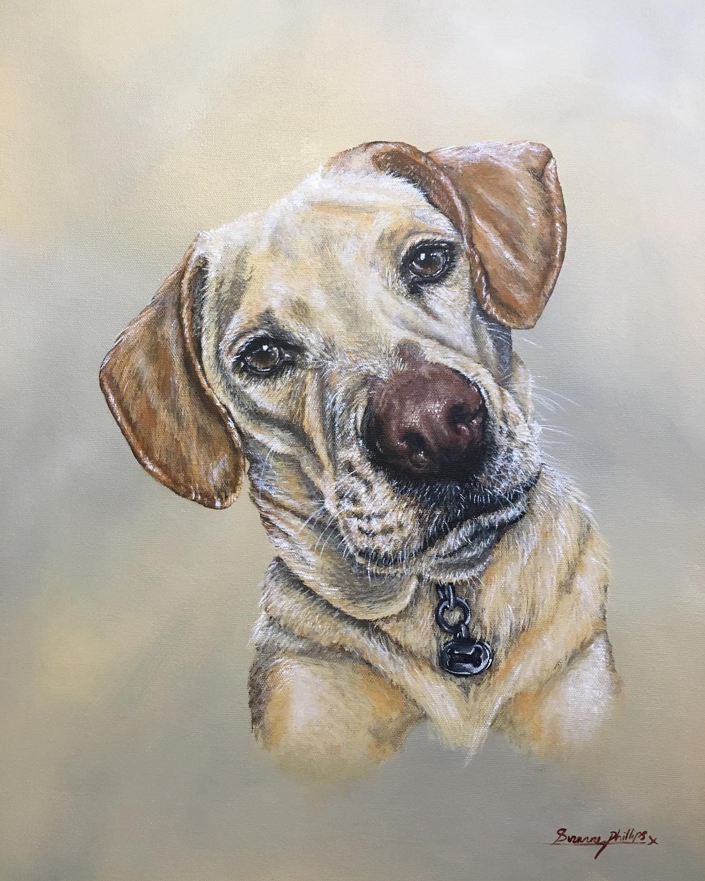 Acrylic on canvas.