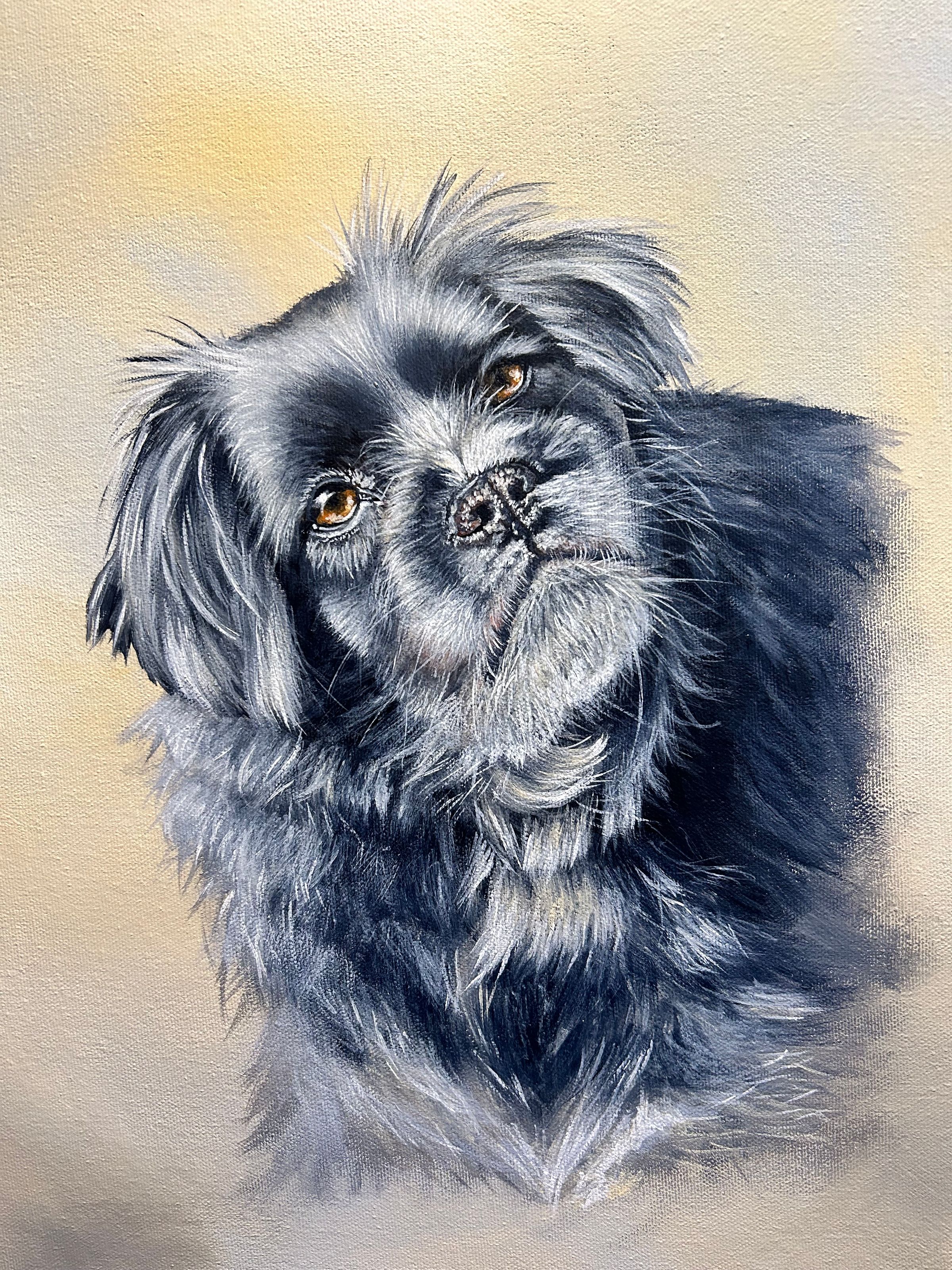 Acrylic on canvas.