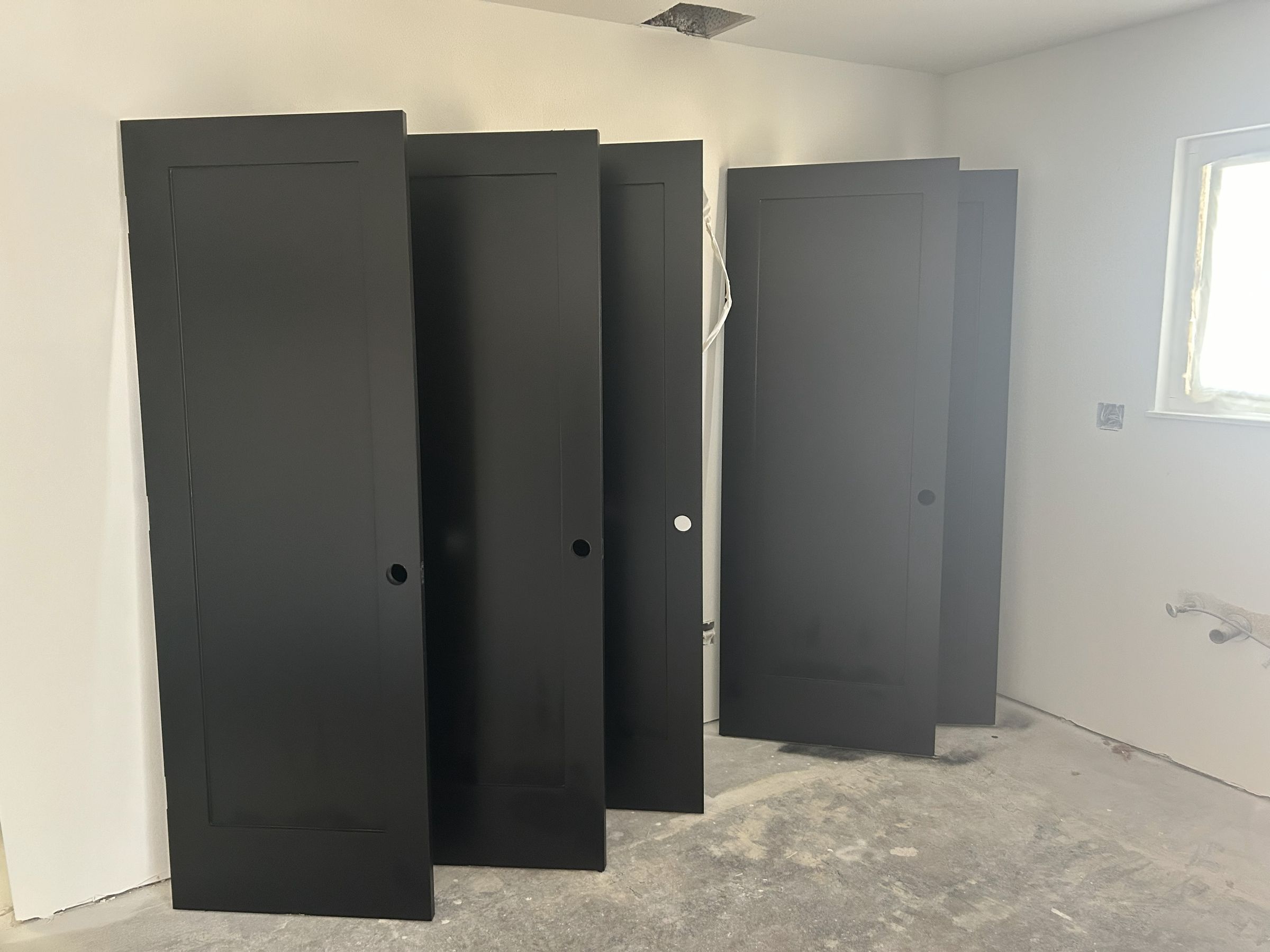 Flat Black Interior Doors