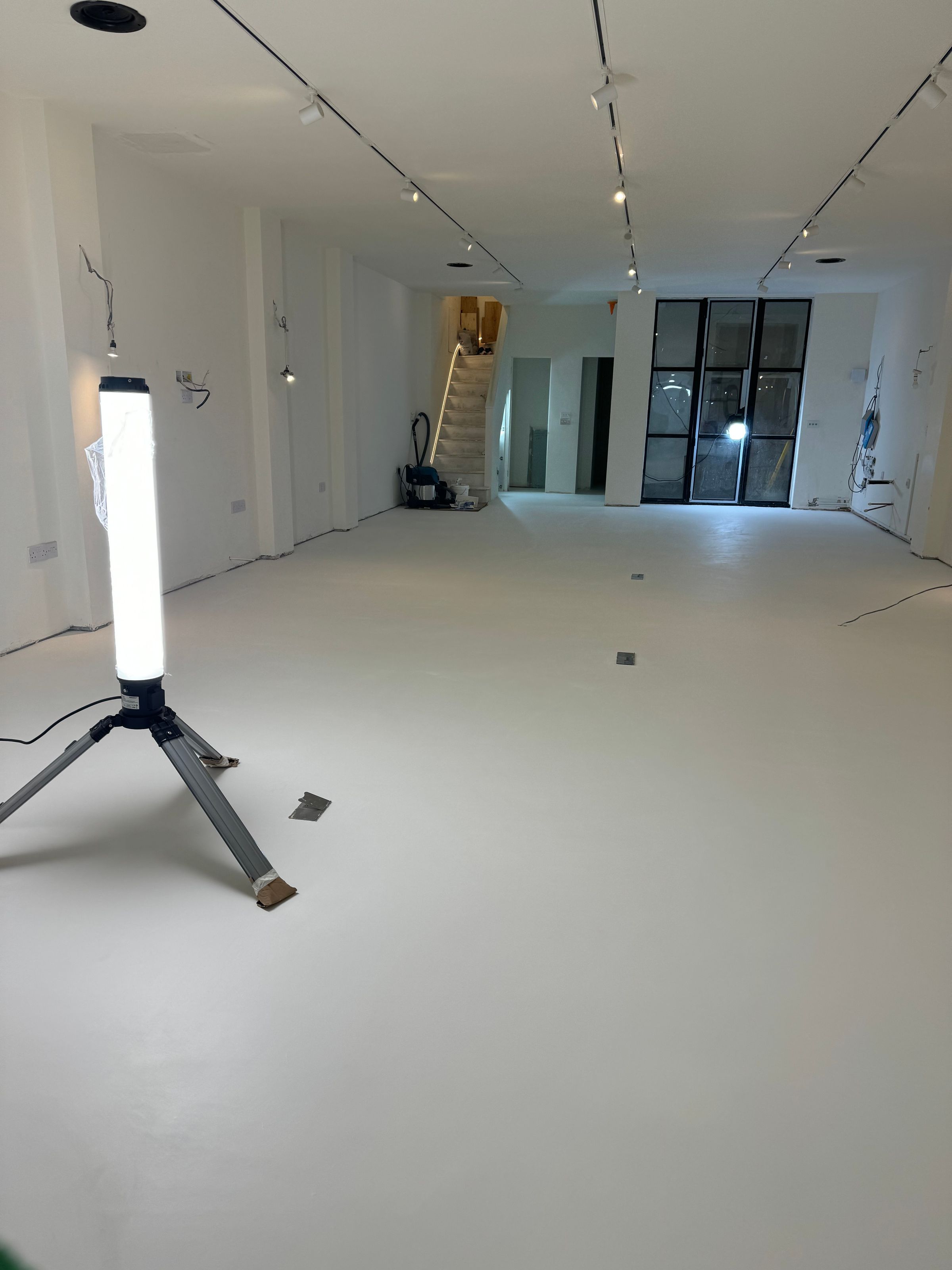 White off floor